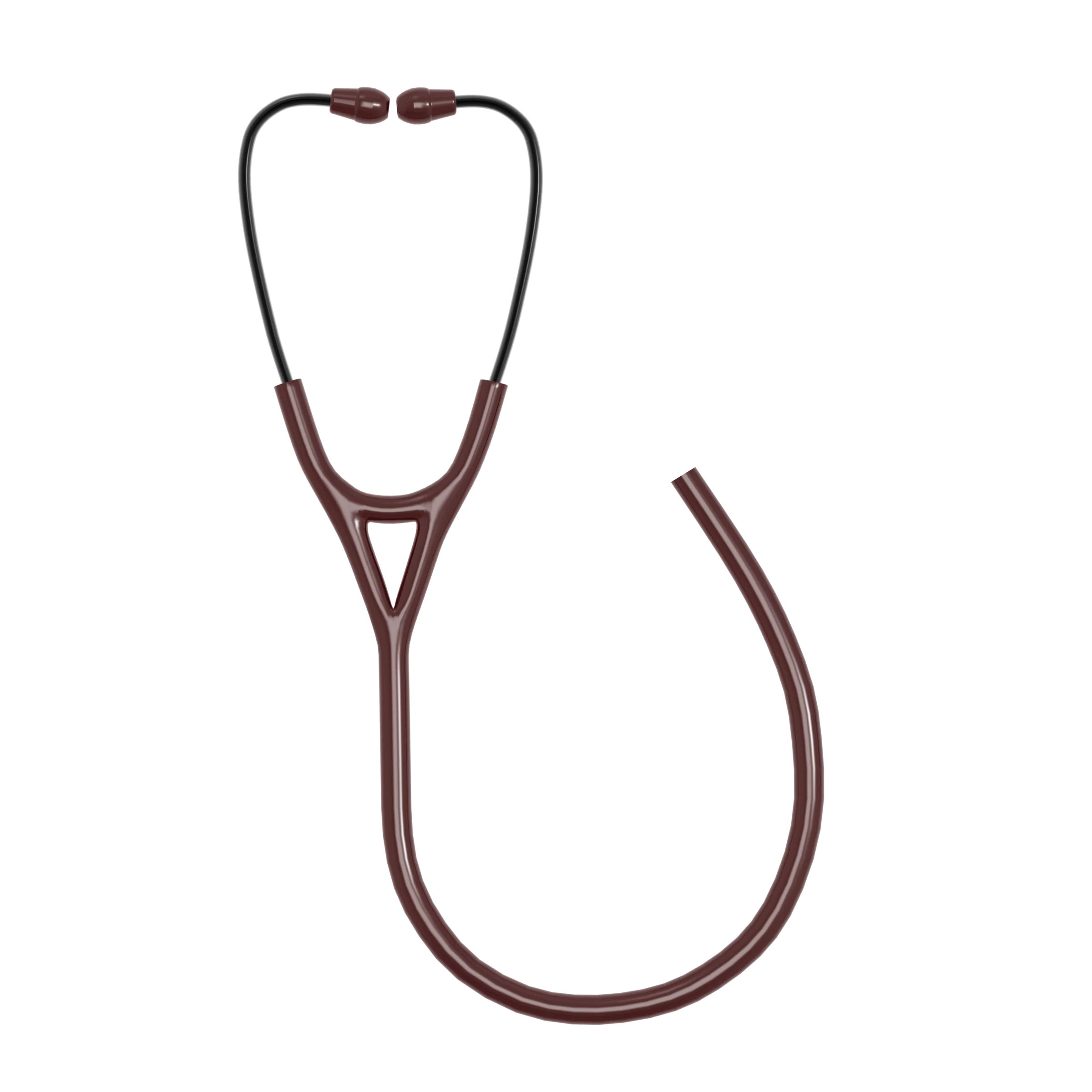 Black Stainless Steel Frame Stethoscope with Dual Lumen Tubing - Image 4