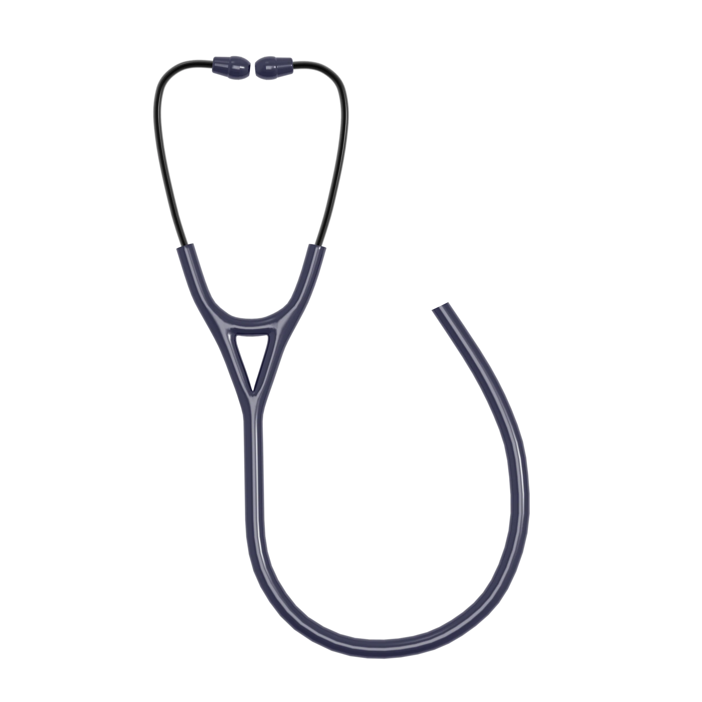 Black Stainless Steel Frame Stethoscope with Dual Lumen Tubing - Image 5
