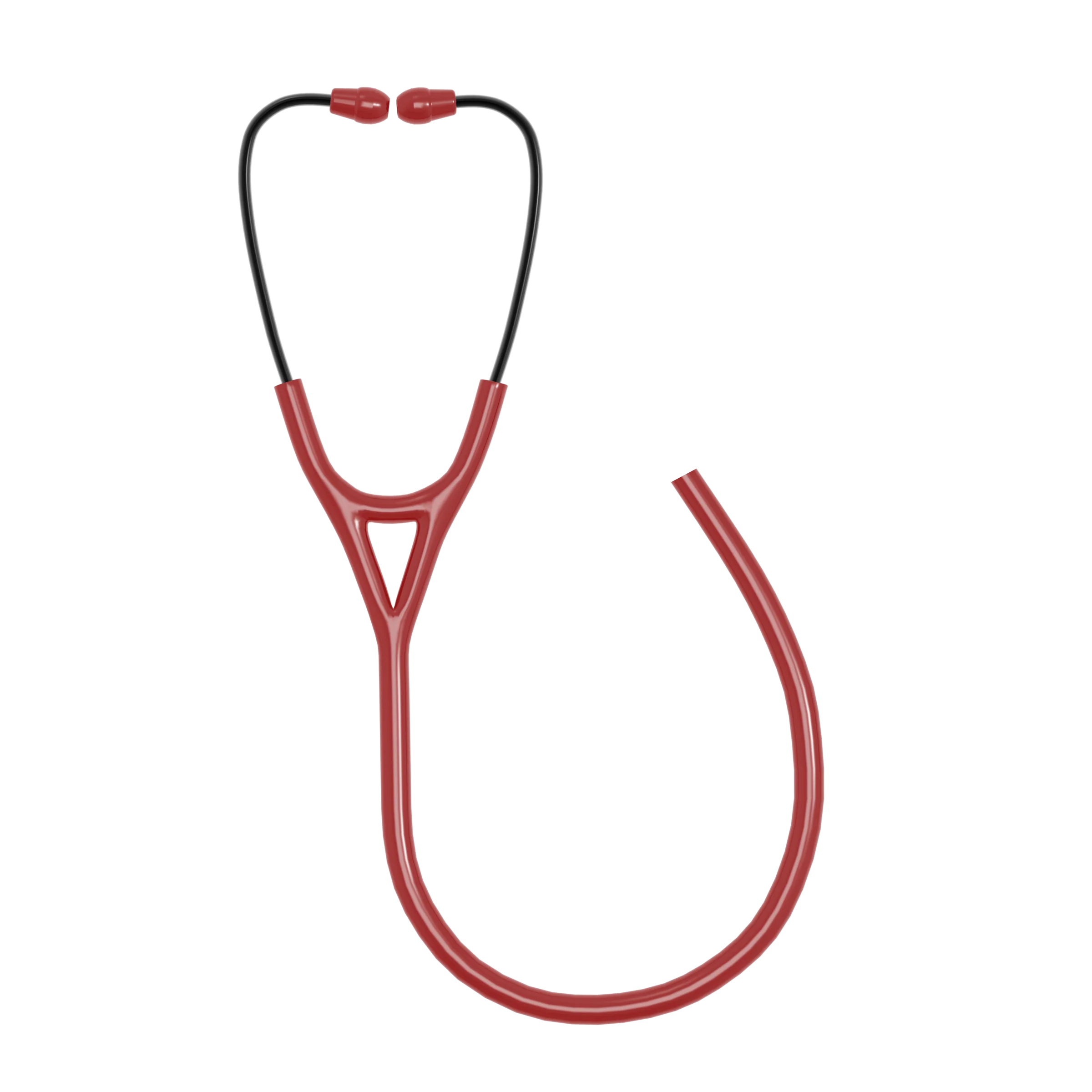 Black Stainless Steel Frame Stethoscope with Dual Lumen Tubing - Image 7