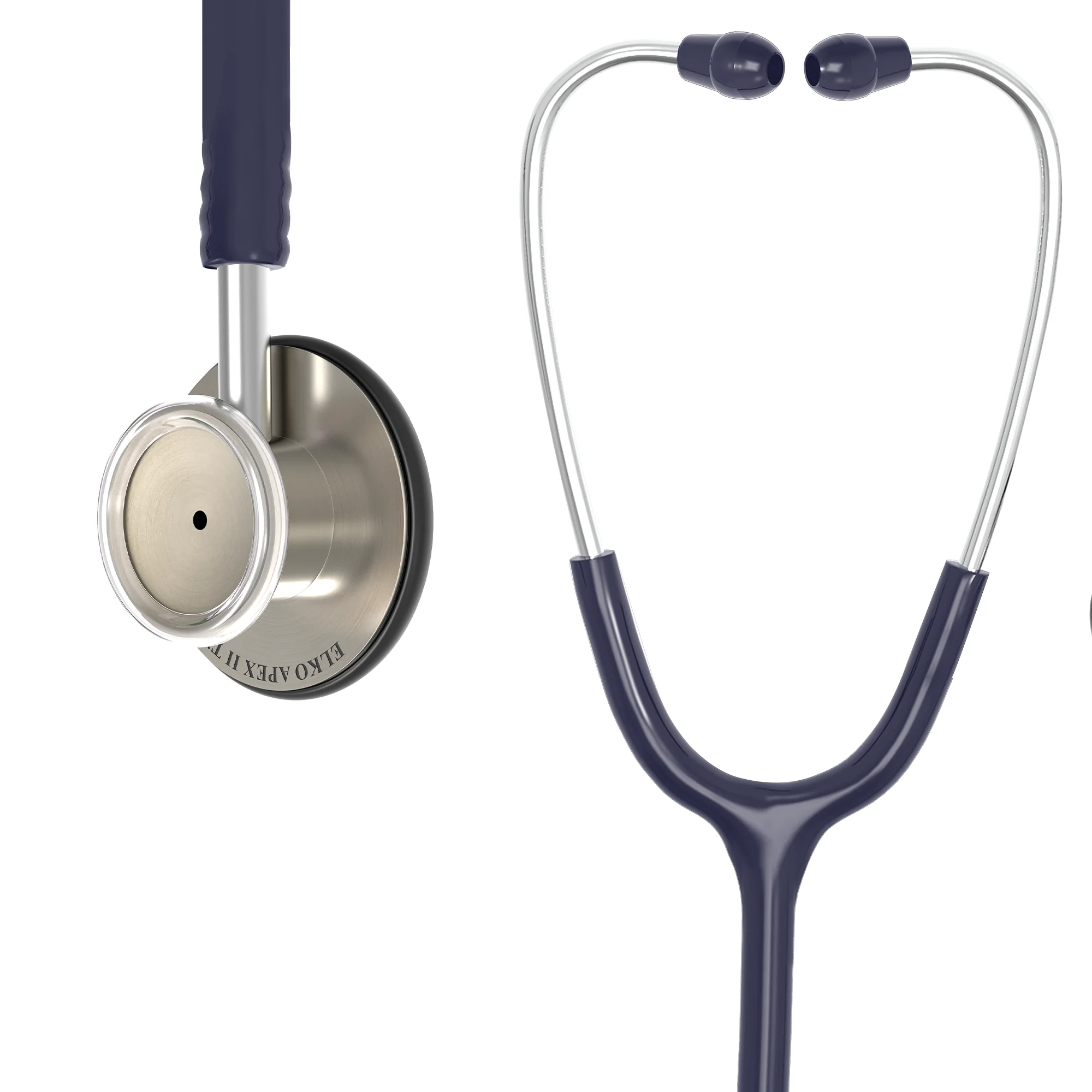 ELKO APEX II Ti Titanium Stethoscope - Natural Titanium - Image 13