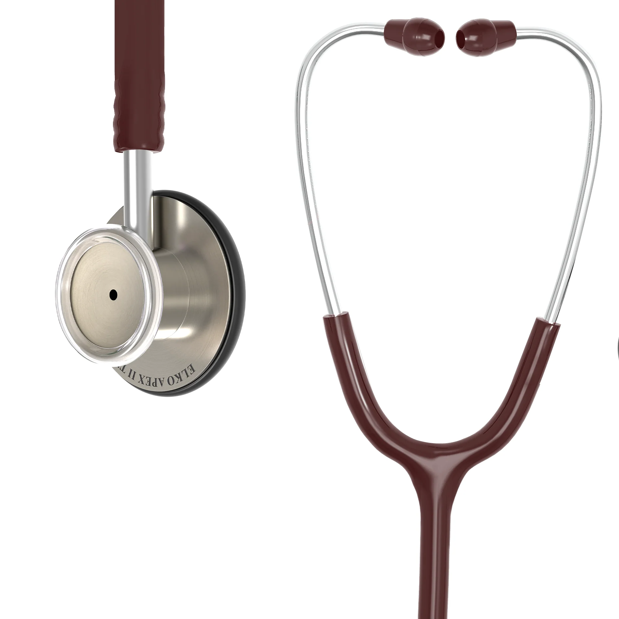 ELKO APEX II Ti Titanium Stethoscope - Natural Titanium - Image 20