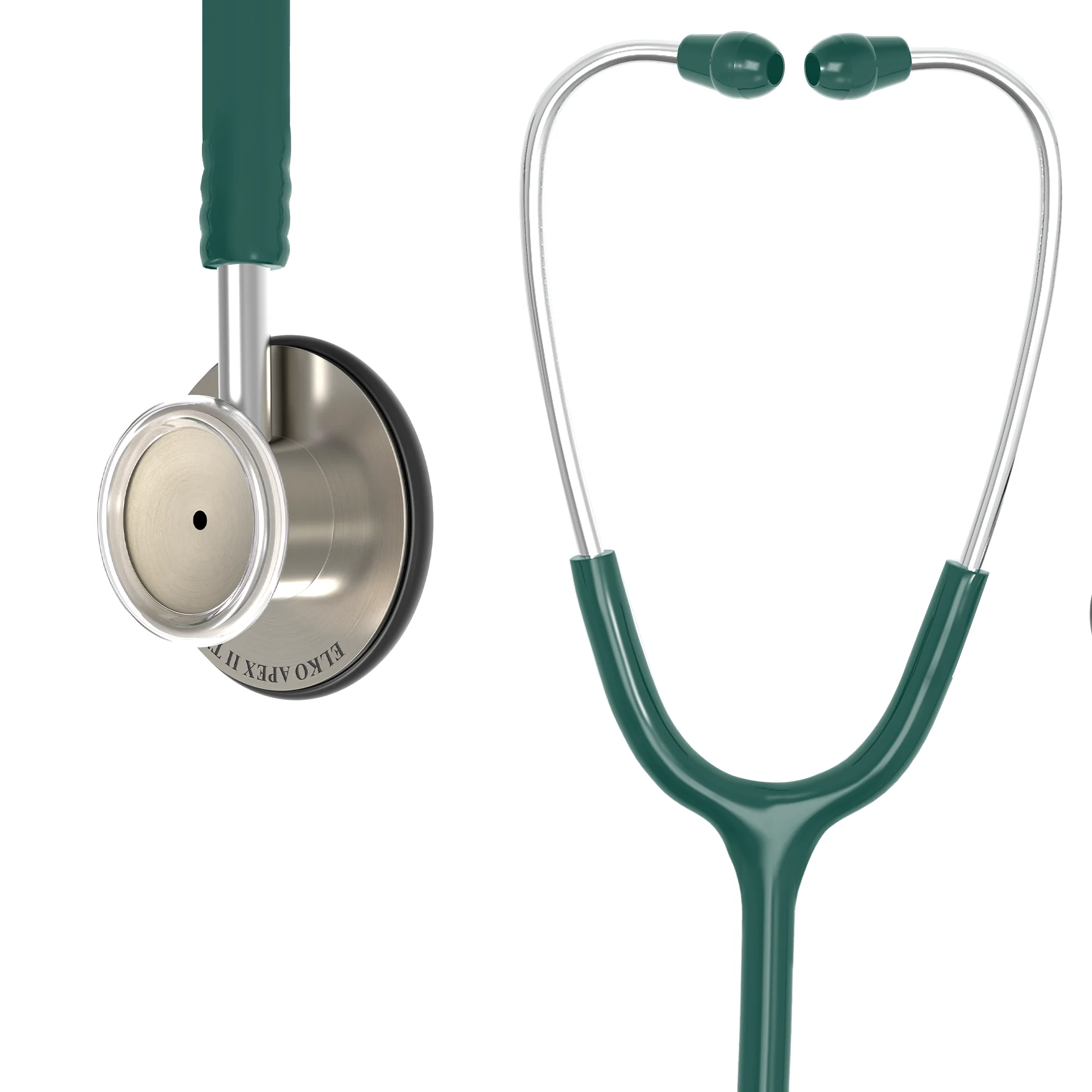 ELKO APEX II Ti Titanium Stethoscope - Natural Titanium - Image 27