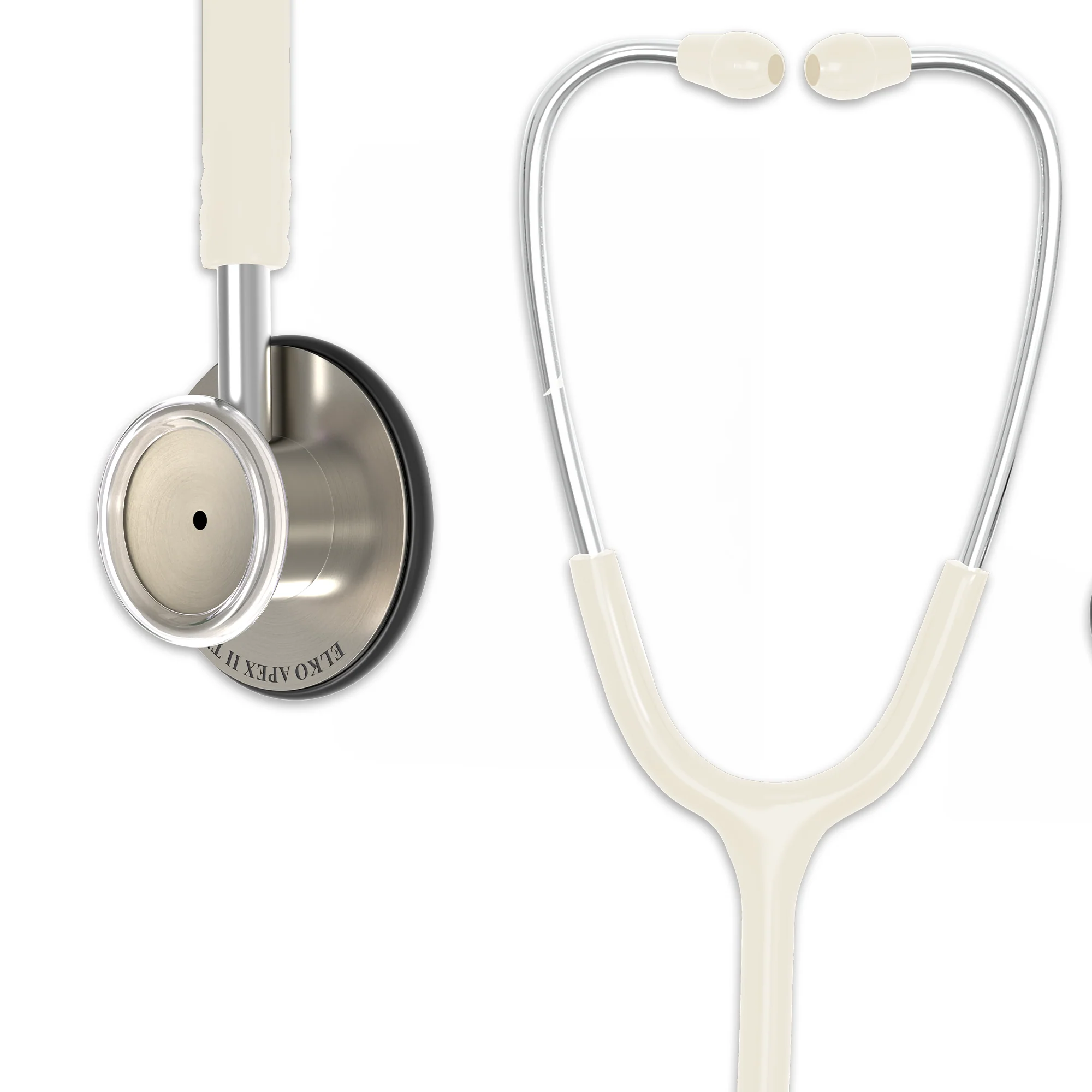 ELKO APEX II Ti Titanium Stethoscope - Natural Titanium - Image 34