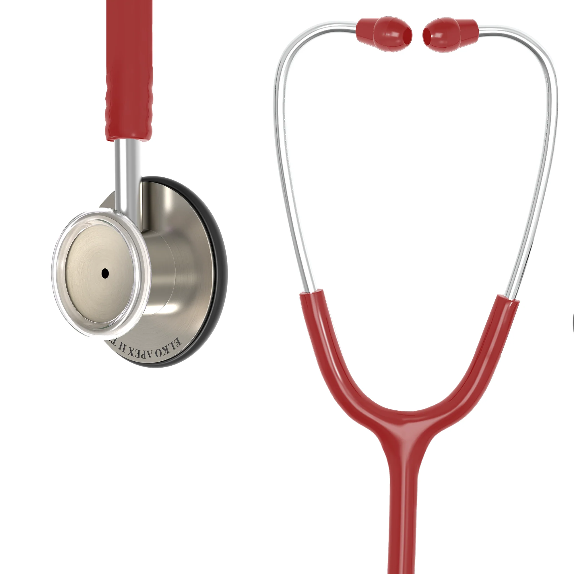 ELKO APEX II Ti Titanium Stethoscope - Natural Titanium - Image 41