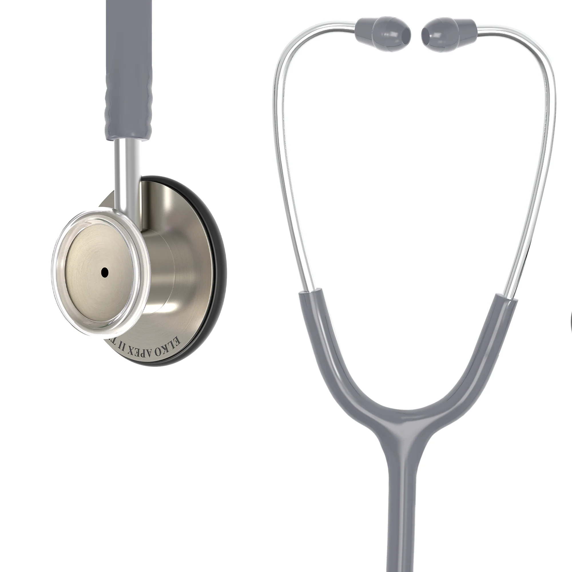 ELKO APEX II Ti Titanium Stethoscope - Natural Titanium - Image 48