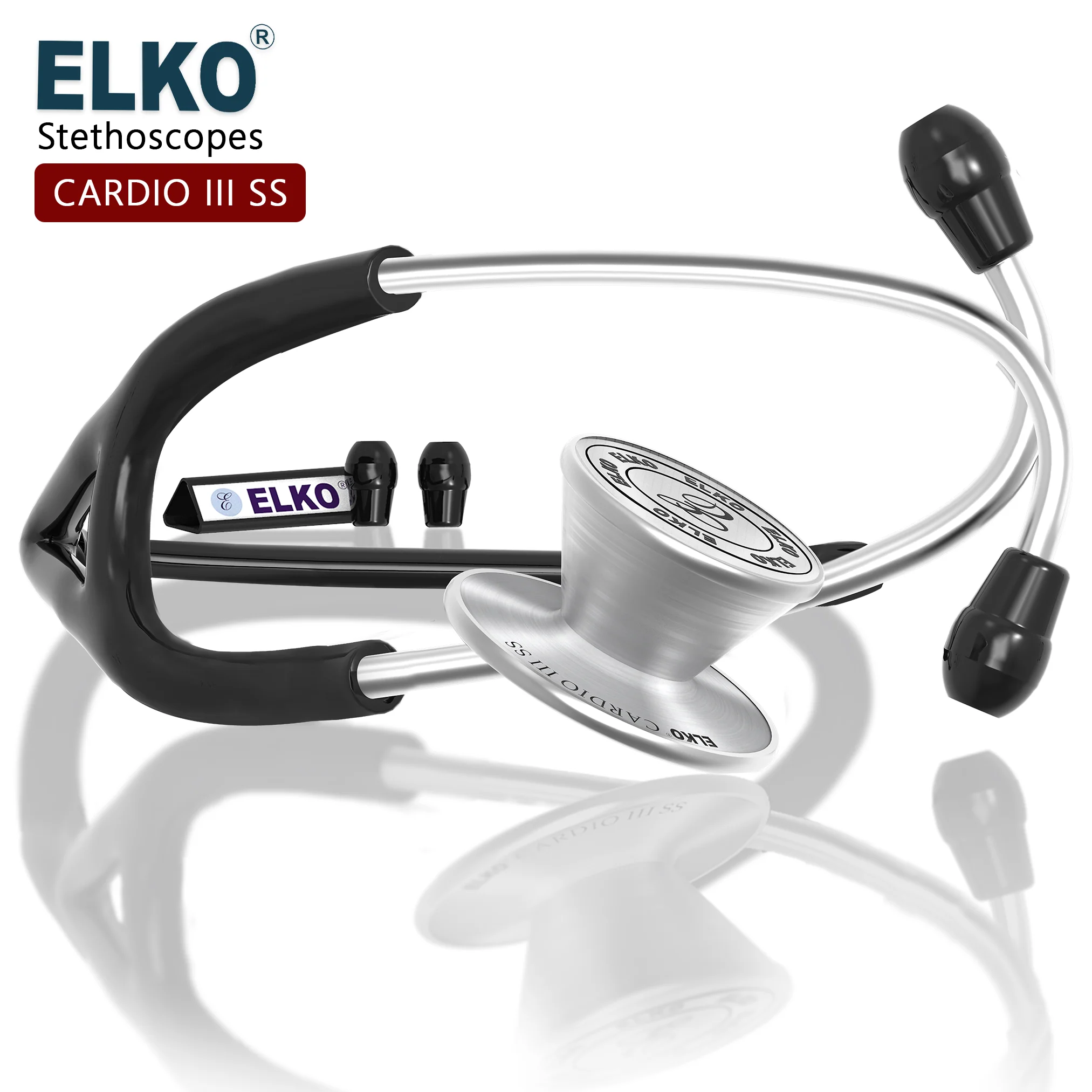 ELKO CARDIO III SS Stainless Steel Stethoscope - Image 11