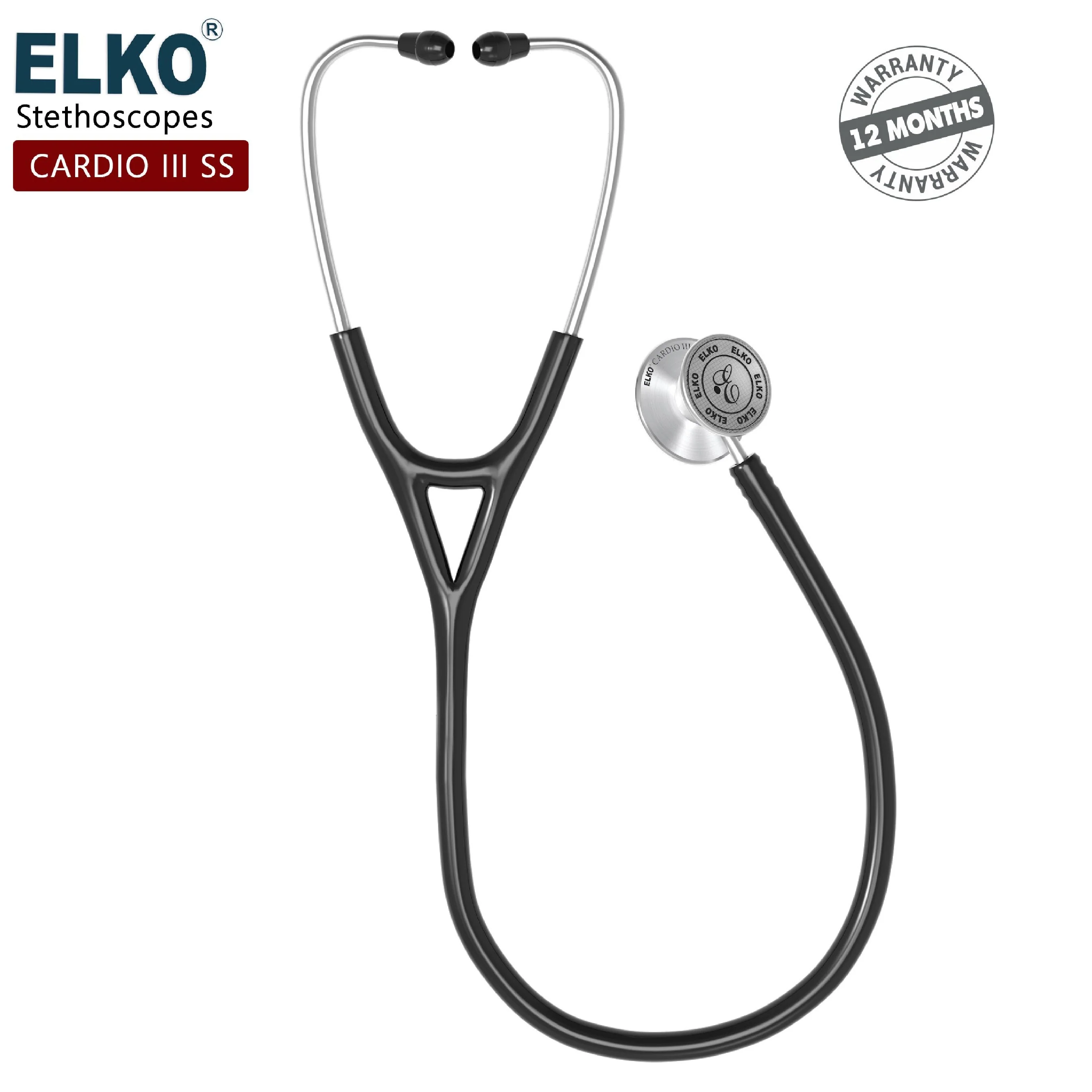 ELKO CARDIO III SS Stainless Steel Stethoscope - Image 13