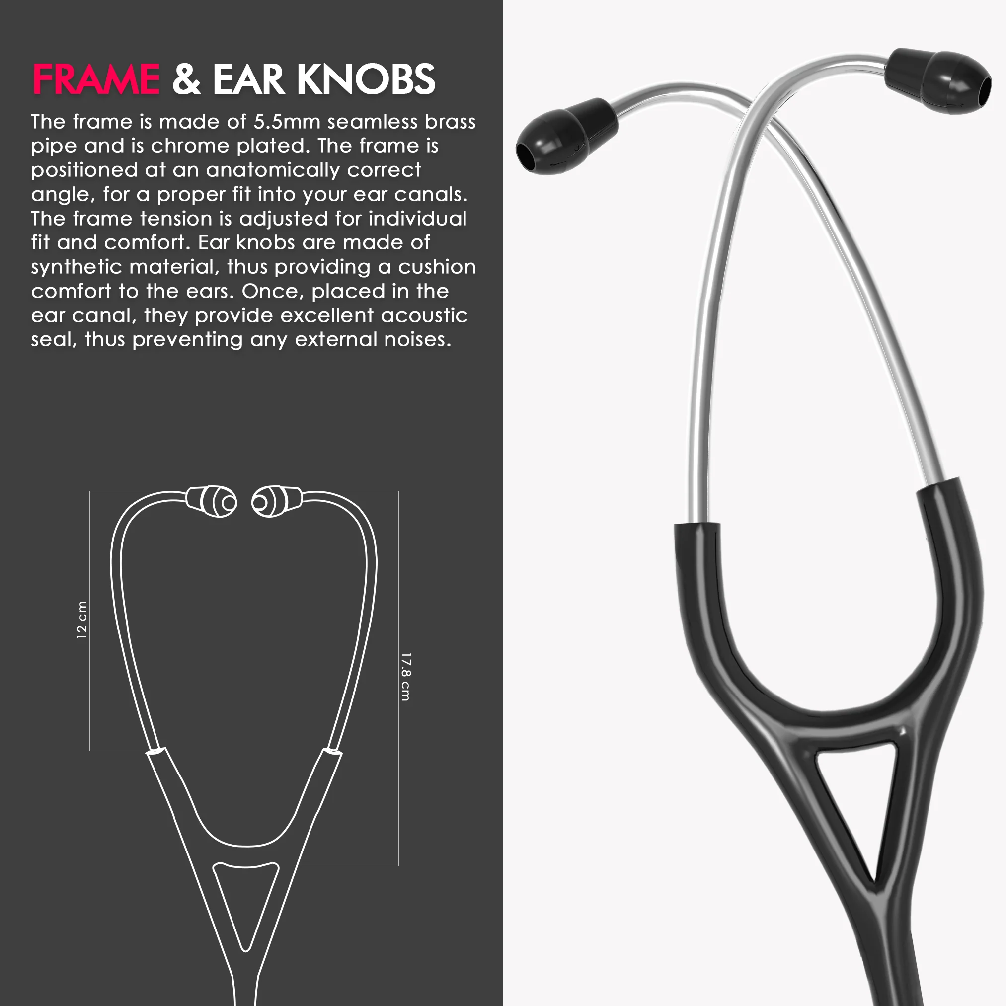 ELKO CARDIO III SS Stainless Steel Stethoscope - Image 14