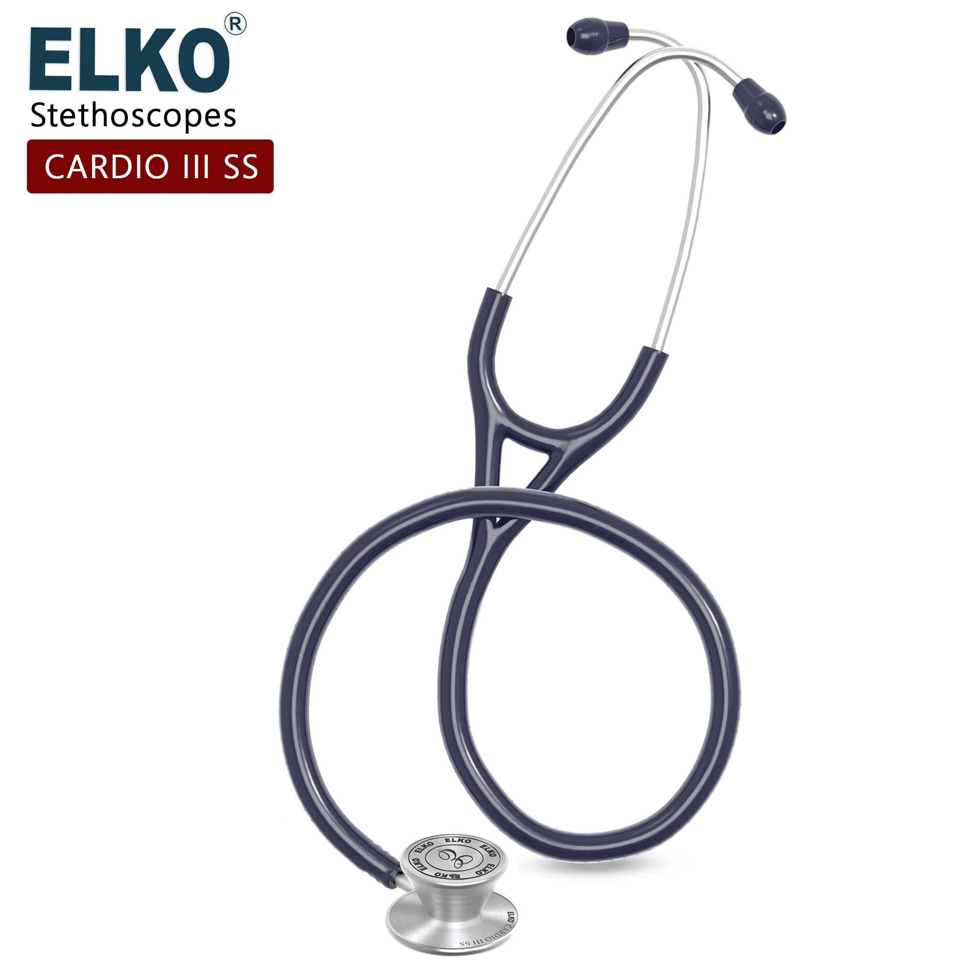 ELKO CARDIO III SS Stainless Steel Stethoscope - Image 20