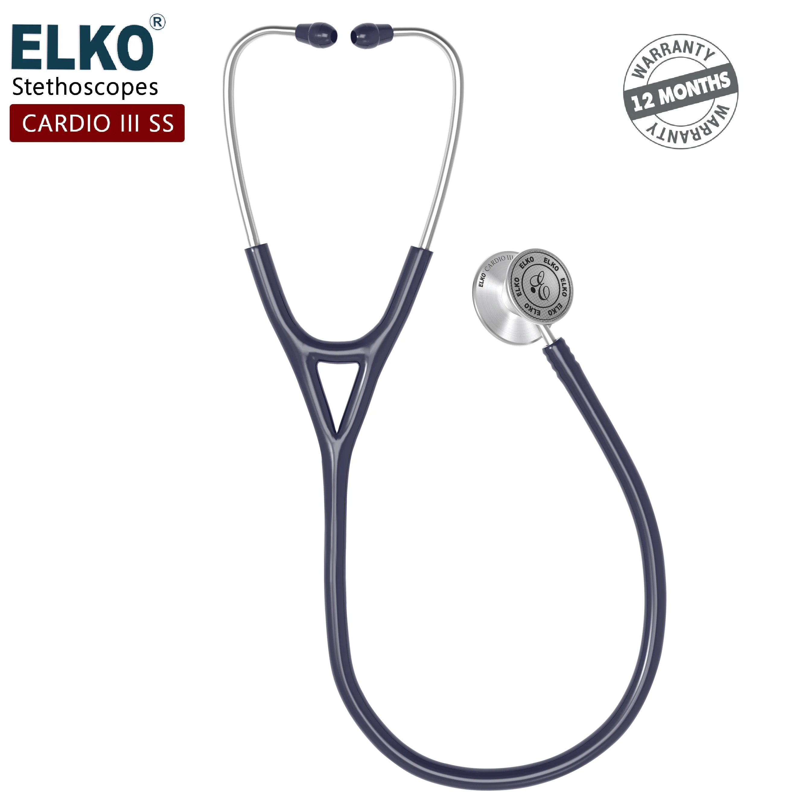 ELKO CARDIO III SS Stainless Steel Stethoscope - Image 21