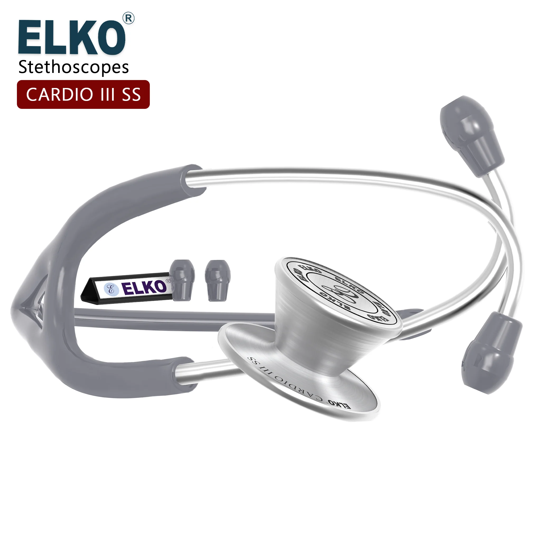 ELKO CARDIO III SS Stainless Steel Stethoscope - Image 27