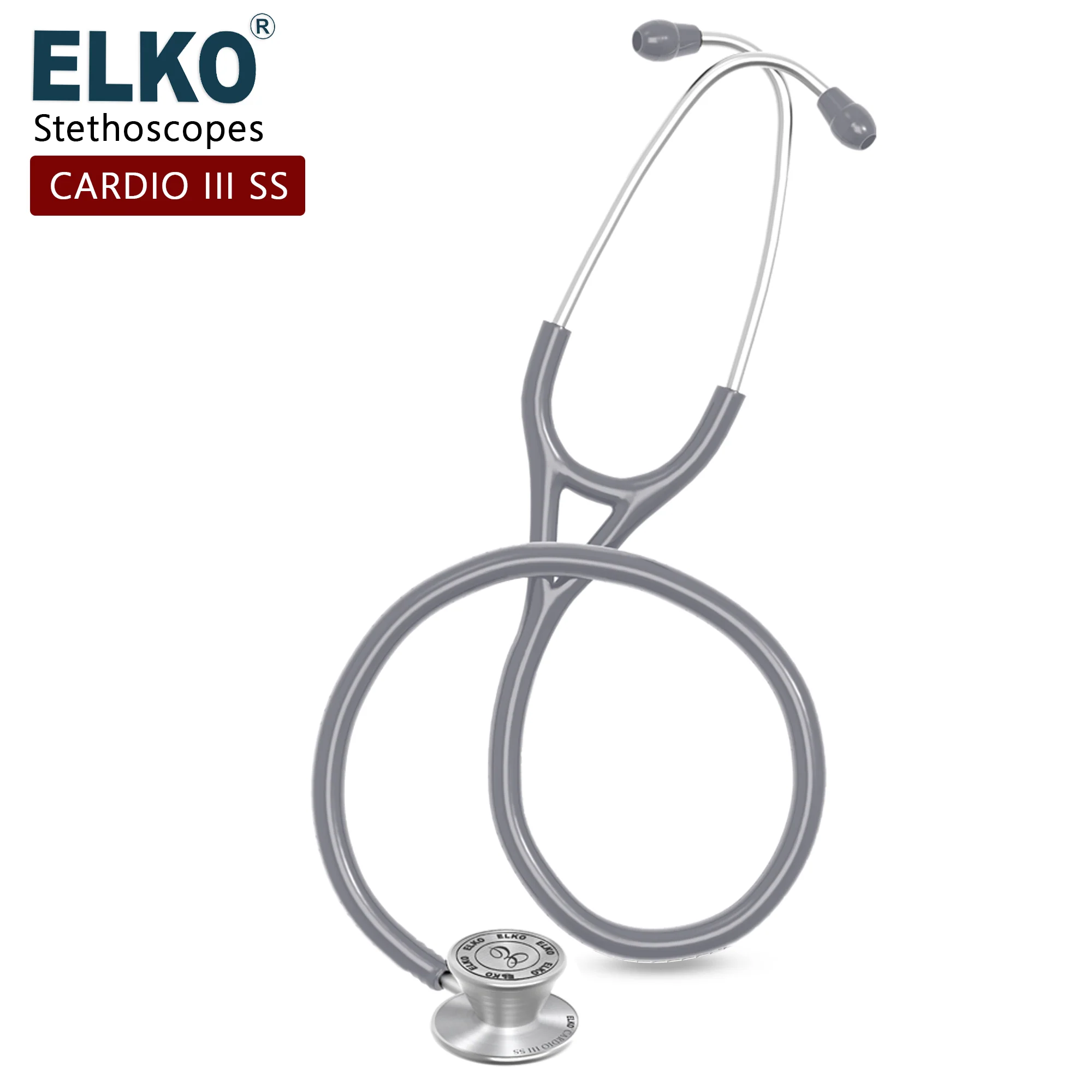 ELKO CARDIO III SS Stainless Steel Stethoscope - Image 28