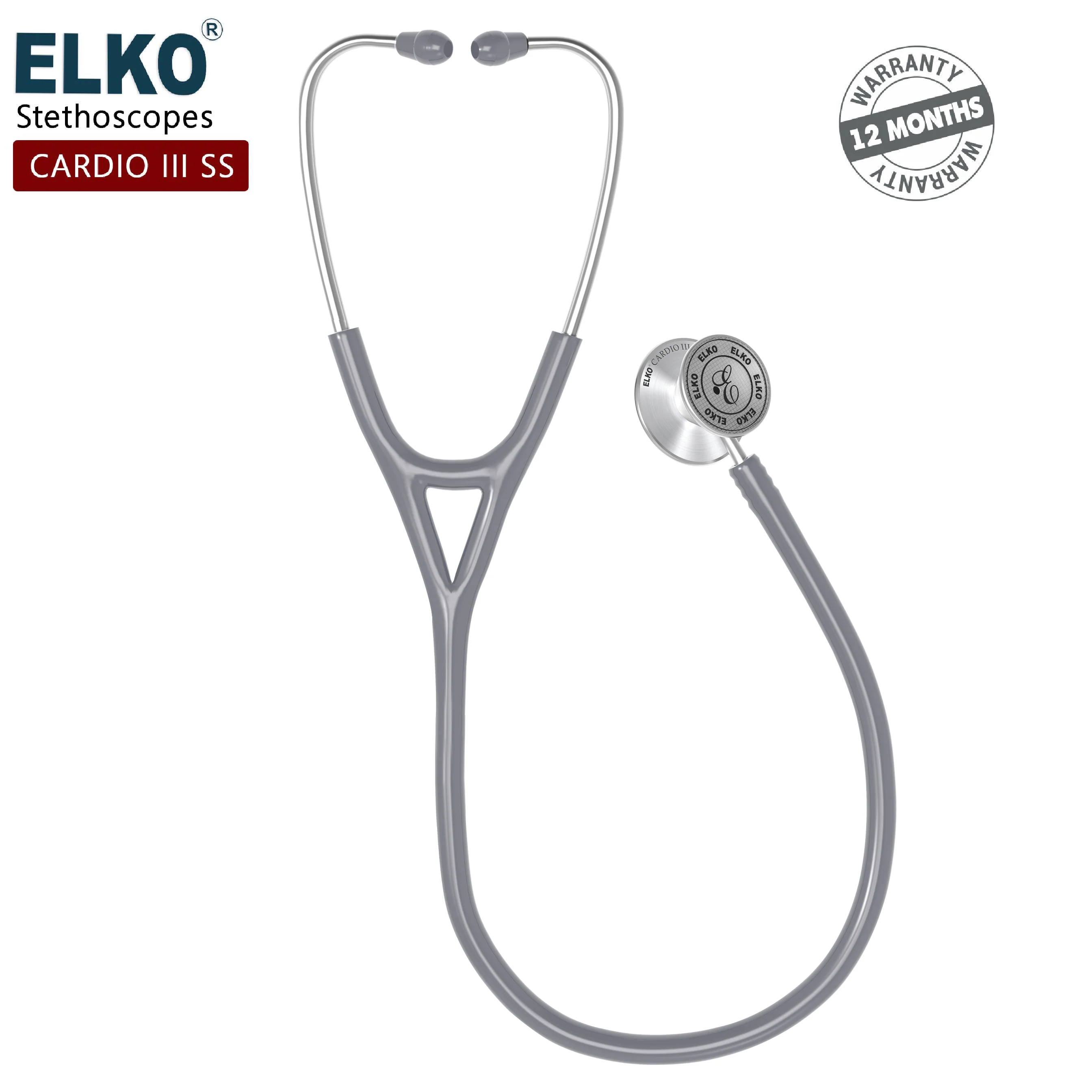 ELKO CARDIO III SS Stainless Steel Stethoscope - Image 29