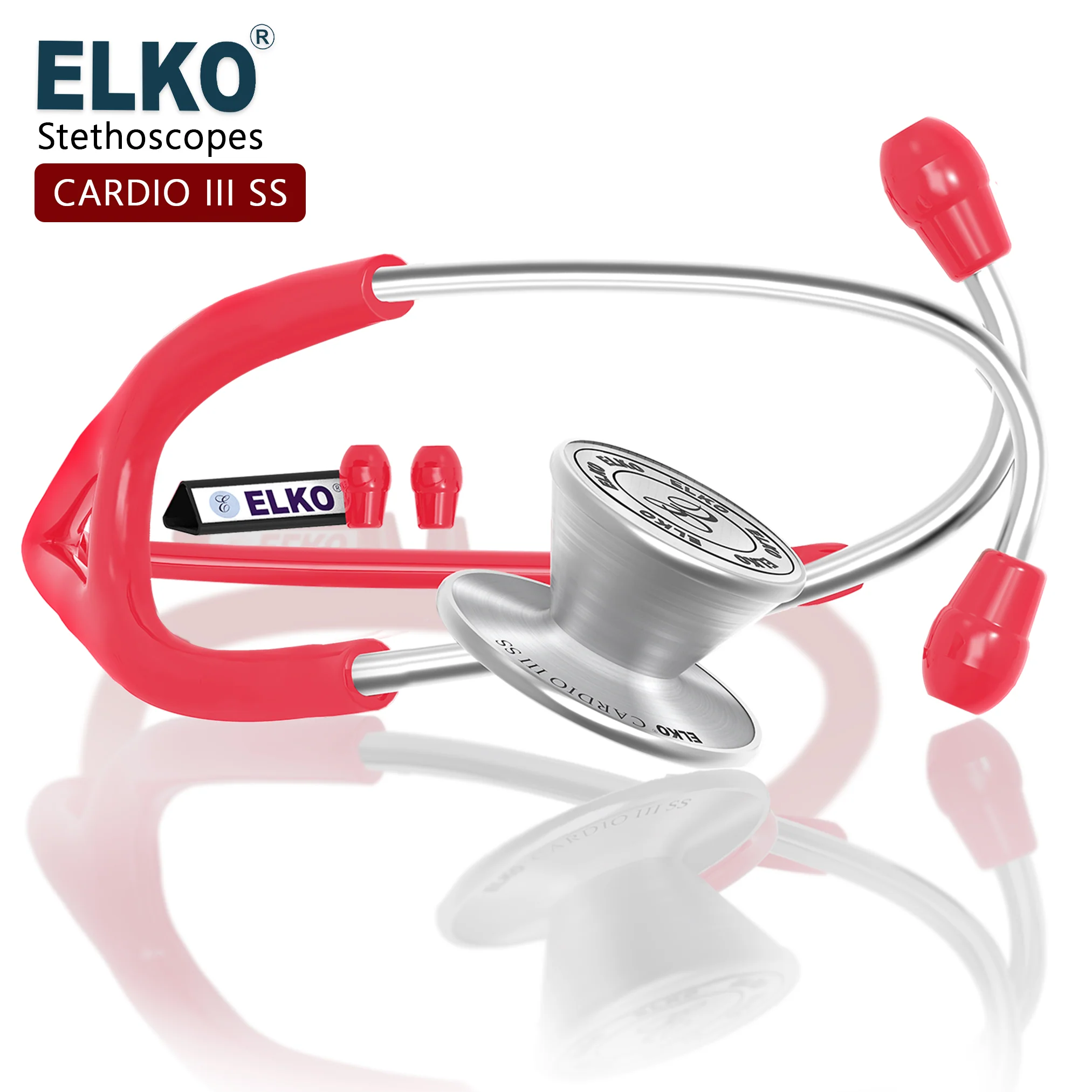 ELKO CARDIO III SS Stainless Steel Stethoscope - Image 35