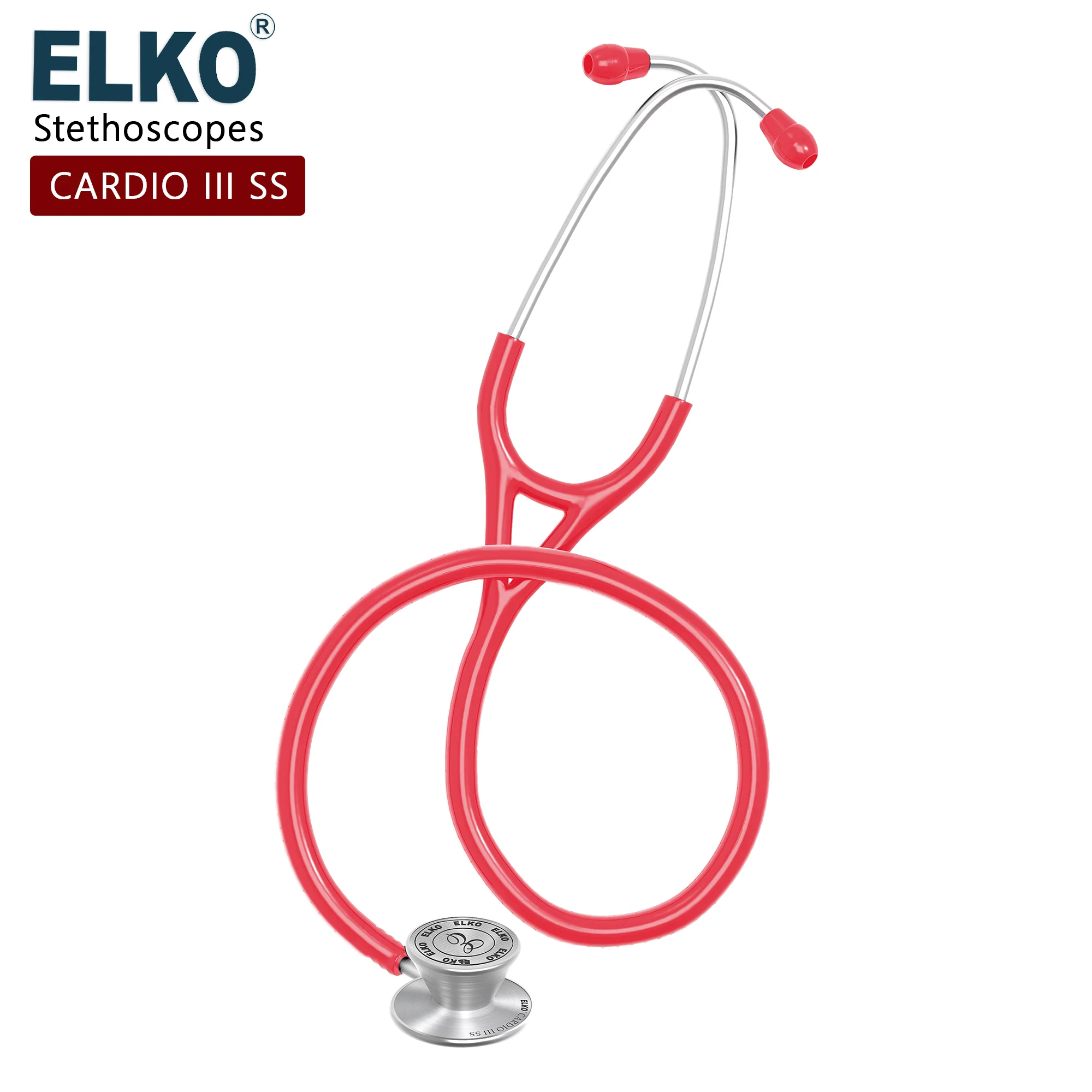 ELKO CARDIO III SS Stainless Steel Stethoscope - Image 36