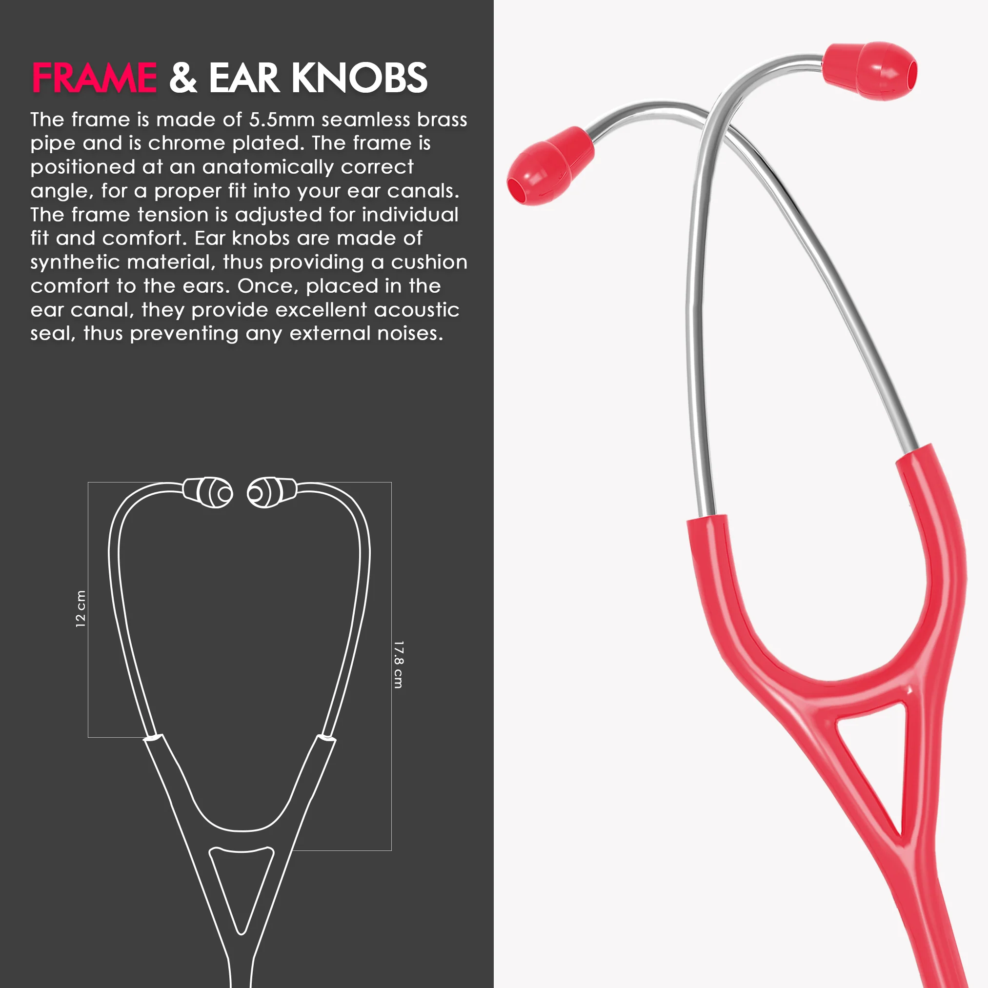 ELKO CARDIO III SS Stainless Steel Stethoscope - Image 38