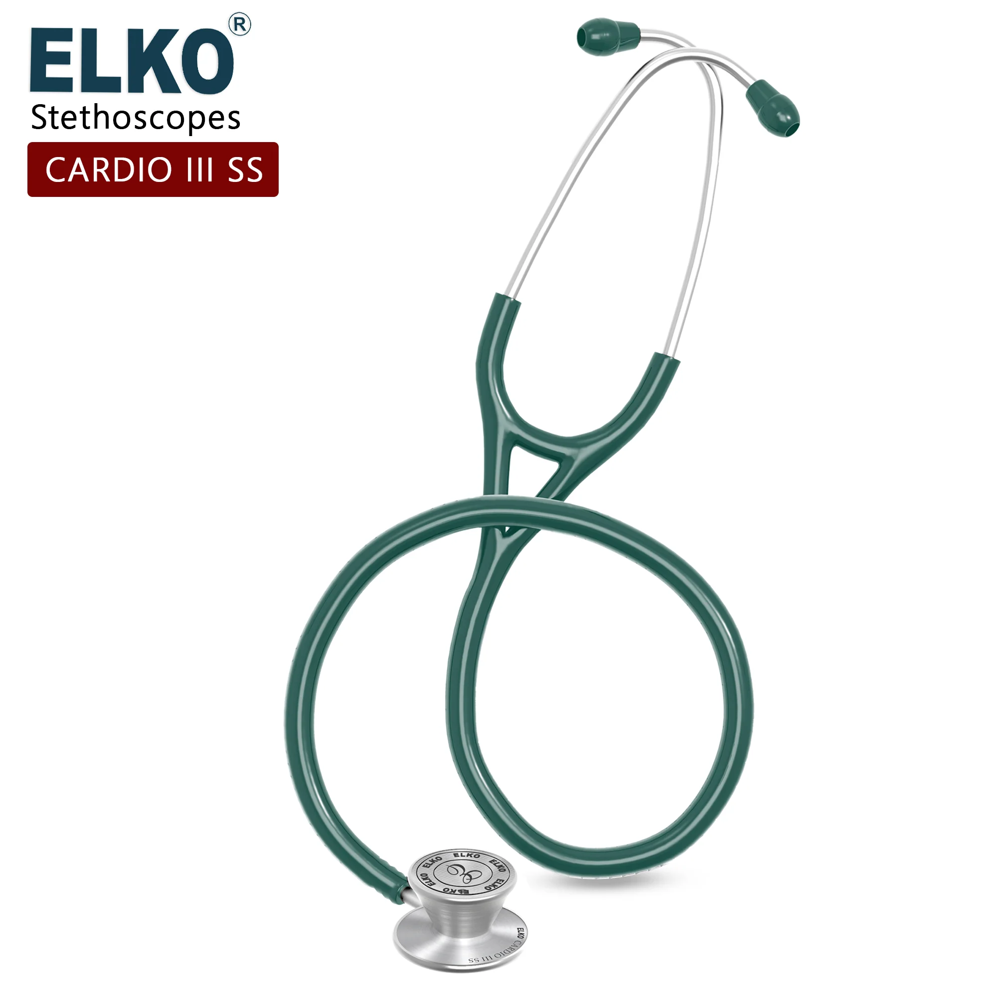 ELKO CARDIO III SS Stainless Steel Stethoscope - Image 4