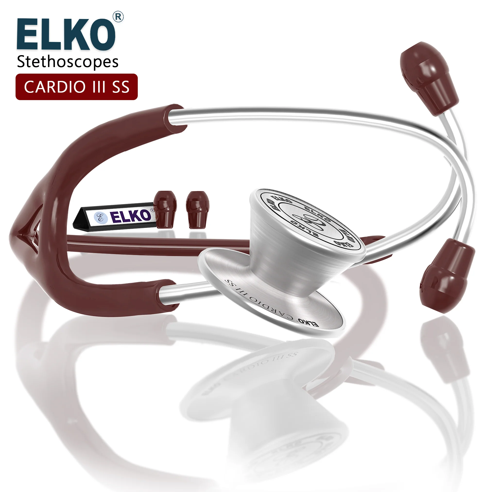 ELKO CARDIO III SS Stainless Steel Stethoscope - Image 42
