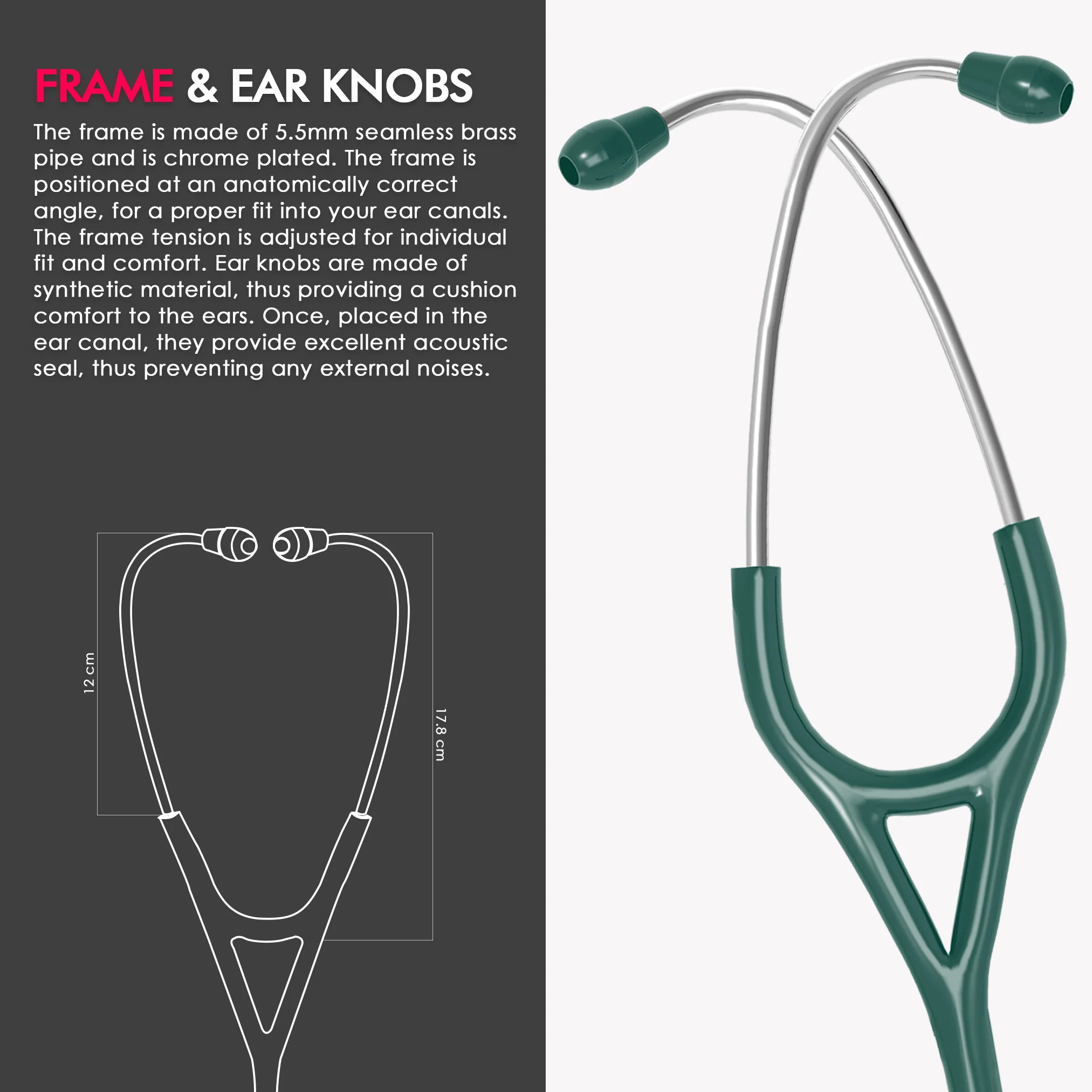 ELKO CARDIO III SS Stainless Steel Stethoscope - Image 5