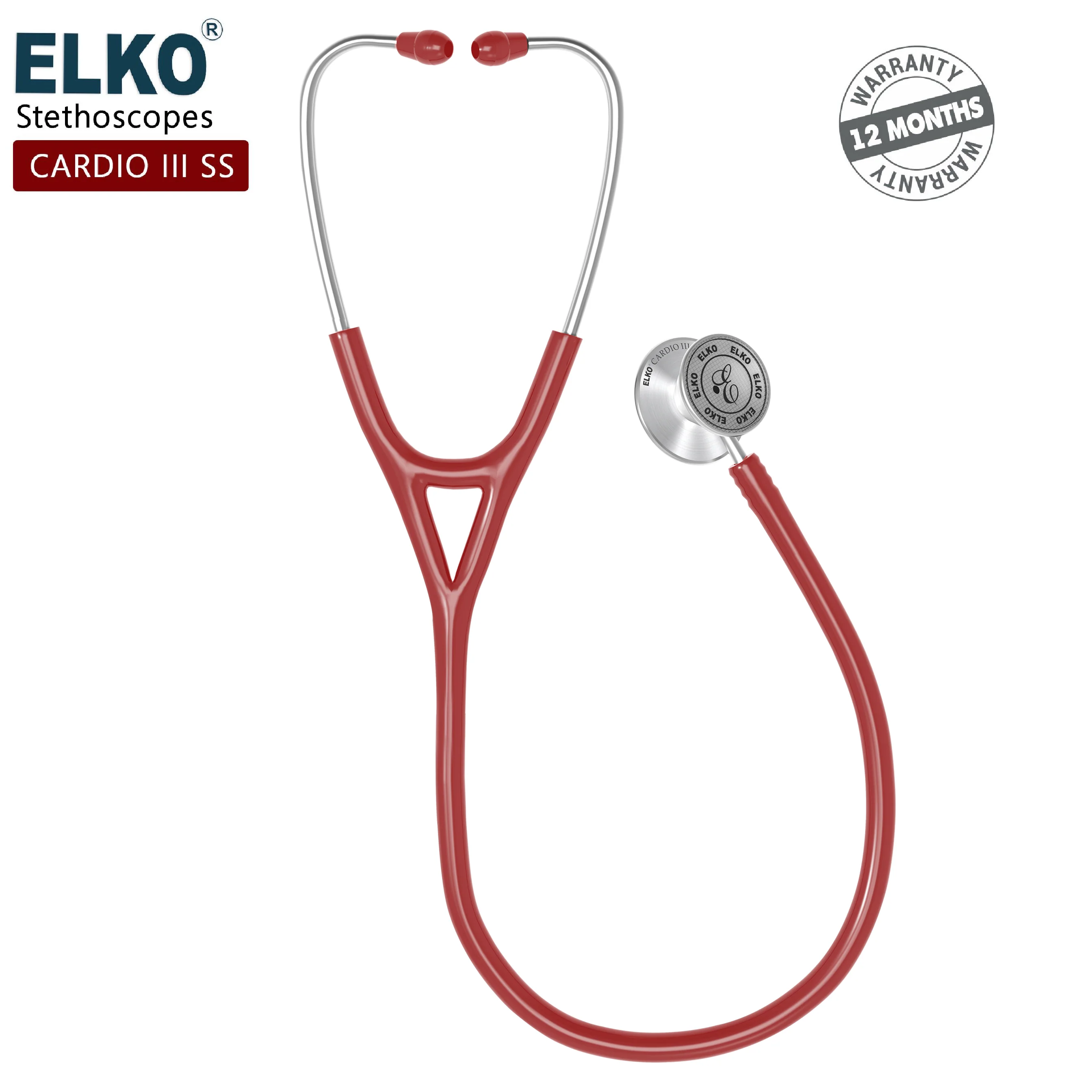 ELKO CARDIO III SS Stainless Steel Stethoscope - Image 50