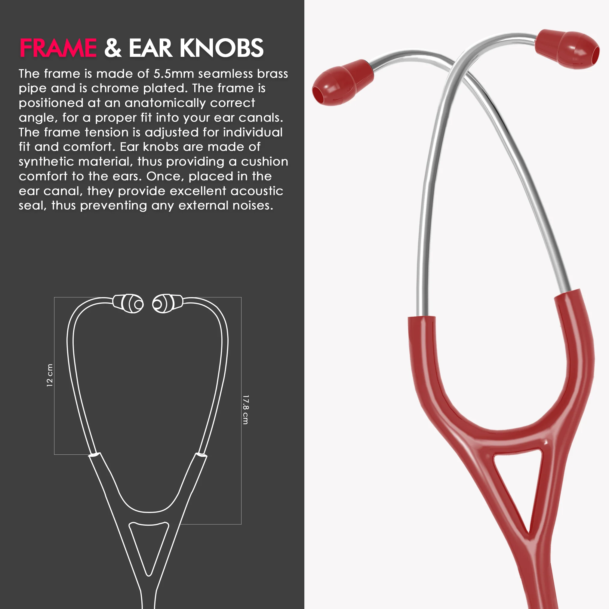 ELKO CARDIO III SS Stainless Steel Stethoscope - Image 51