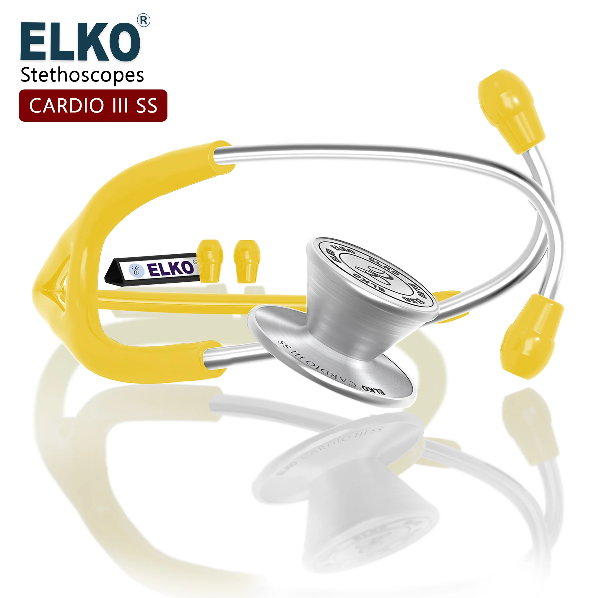 ELKO CARDIO III SS Stainless Steel Stethoscope - Image 56