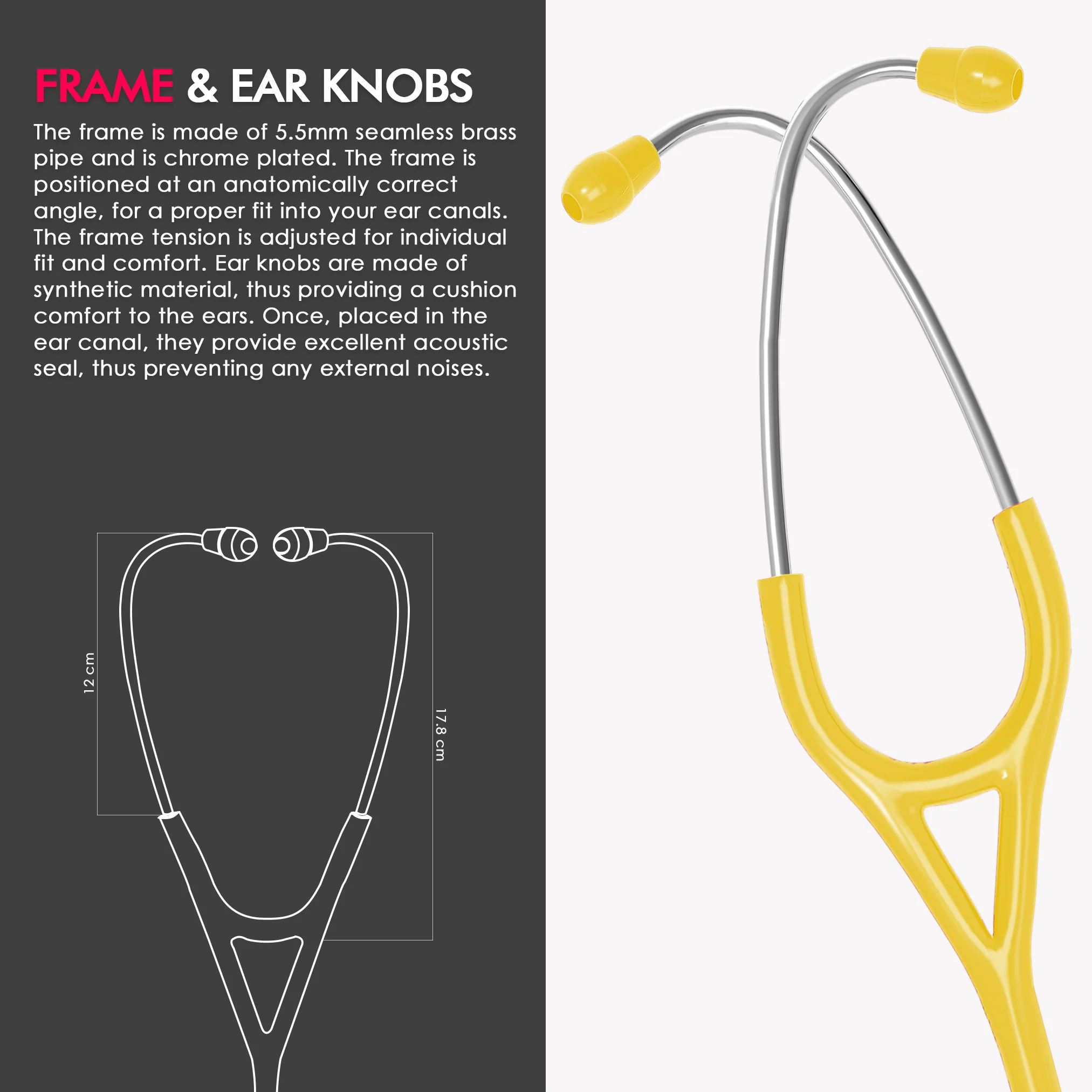 ELKO CARDIO III SS Stainless Steel Stethoscope - Image 58
