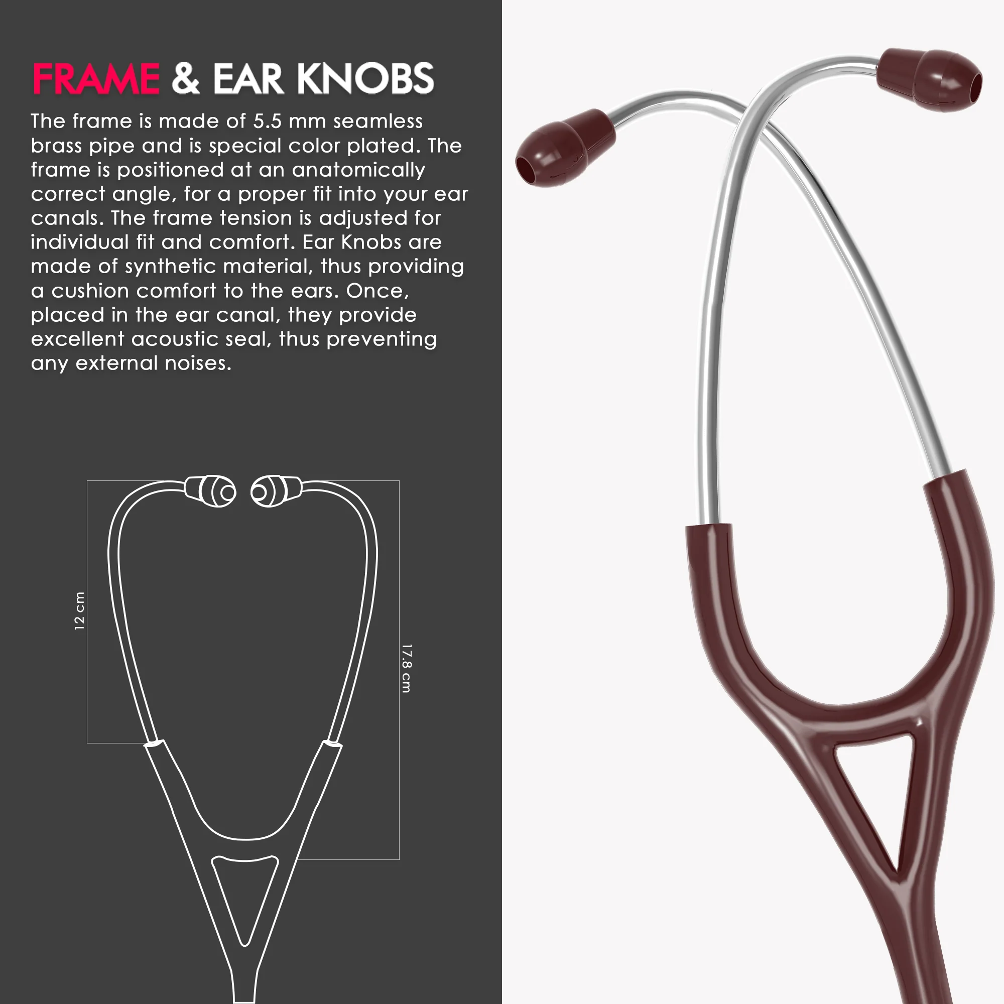 ELKO CROSS III SS Stainless Steel Stethoscope - Natural Steel - Image 25