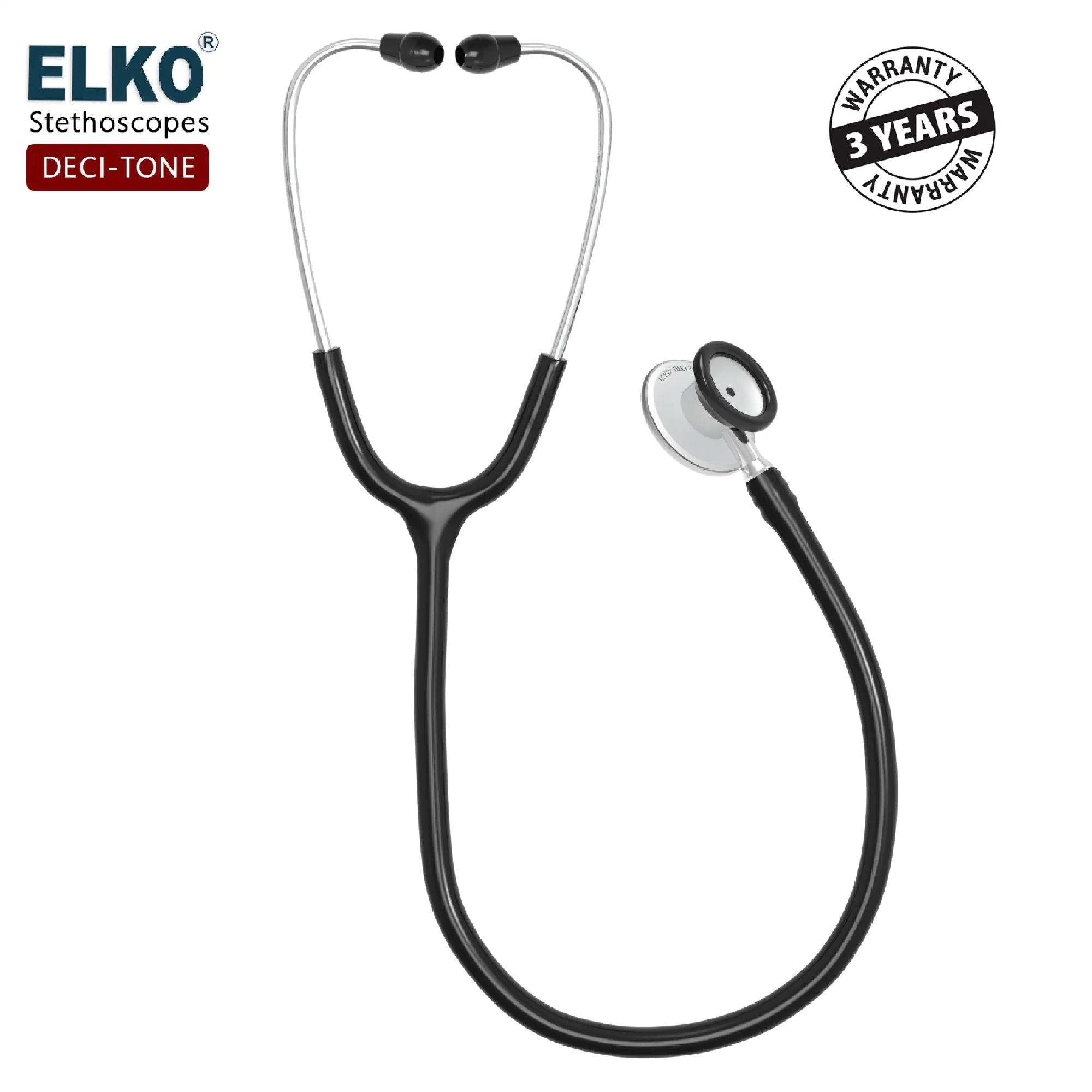 ELKO DECI-TONE Aluminium Head Stethoscope - Image 11
