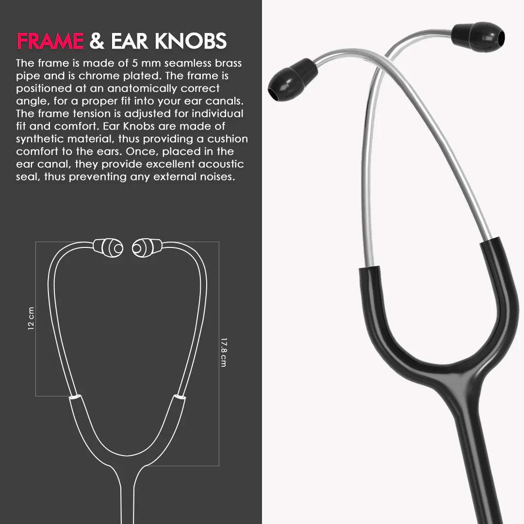 ELKO DECI-TONE Aluminium Head Stethoscope - Image 12