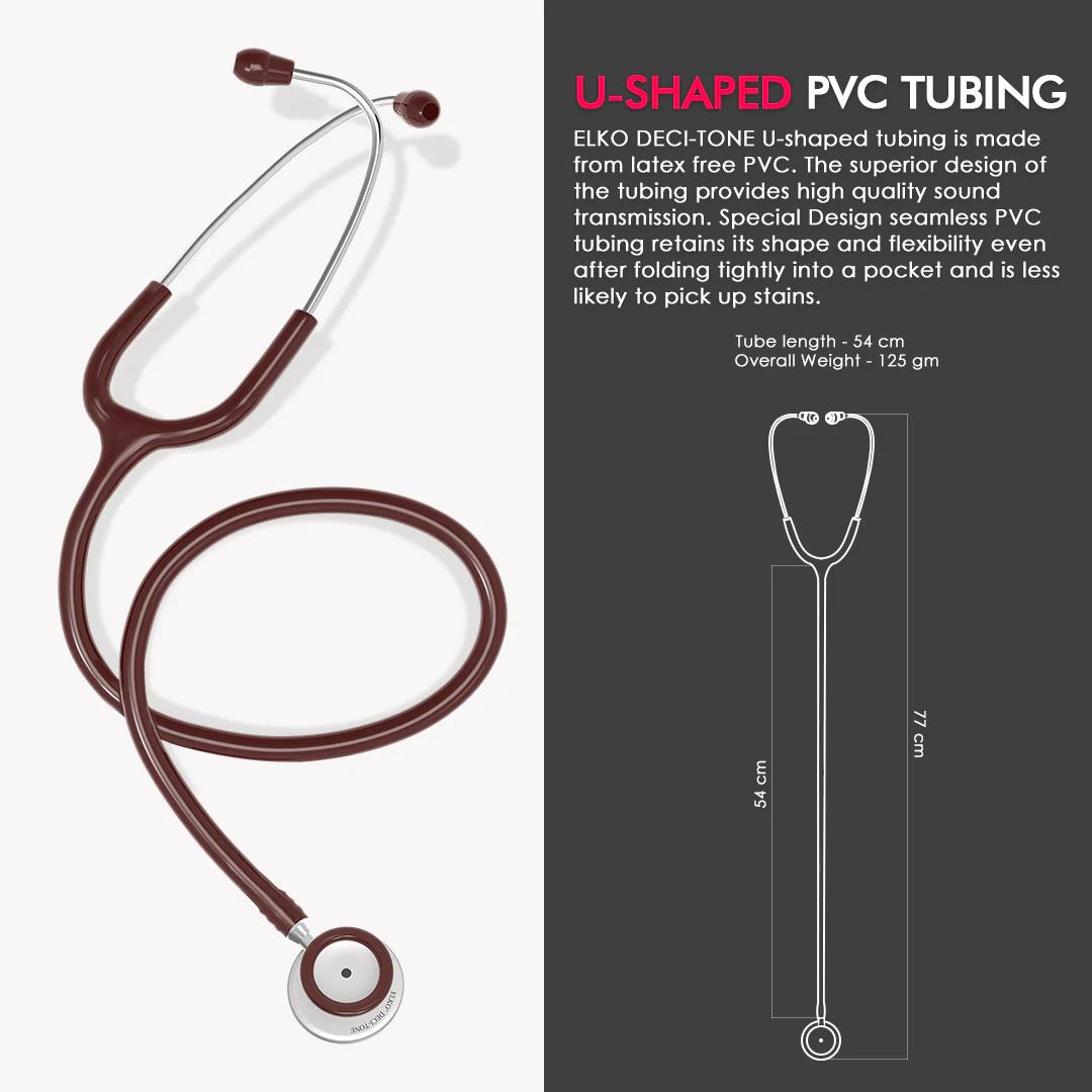 ELKO DECI-TONE Aluminium Head Stethoscope - Image 27