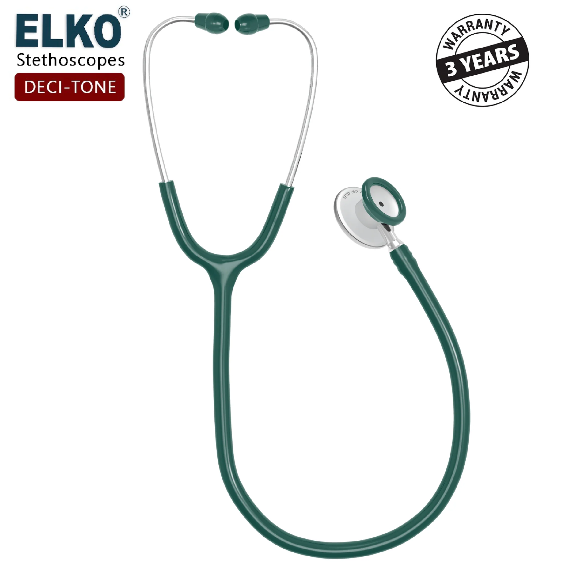 ELKO DECI-TONE Aluminium Head Stethoscope - Image 32