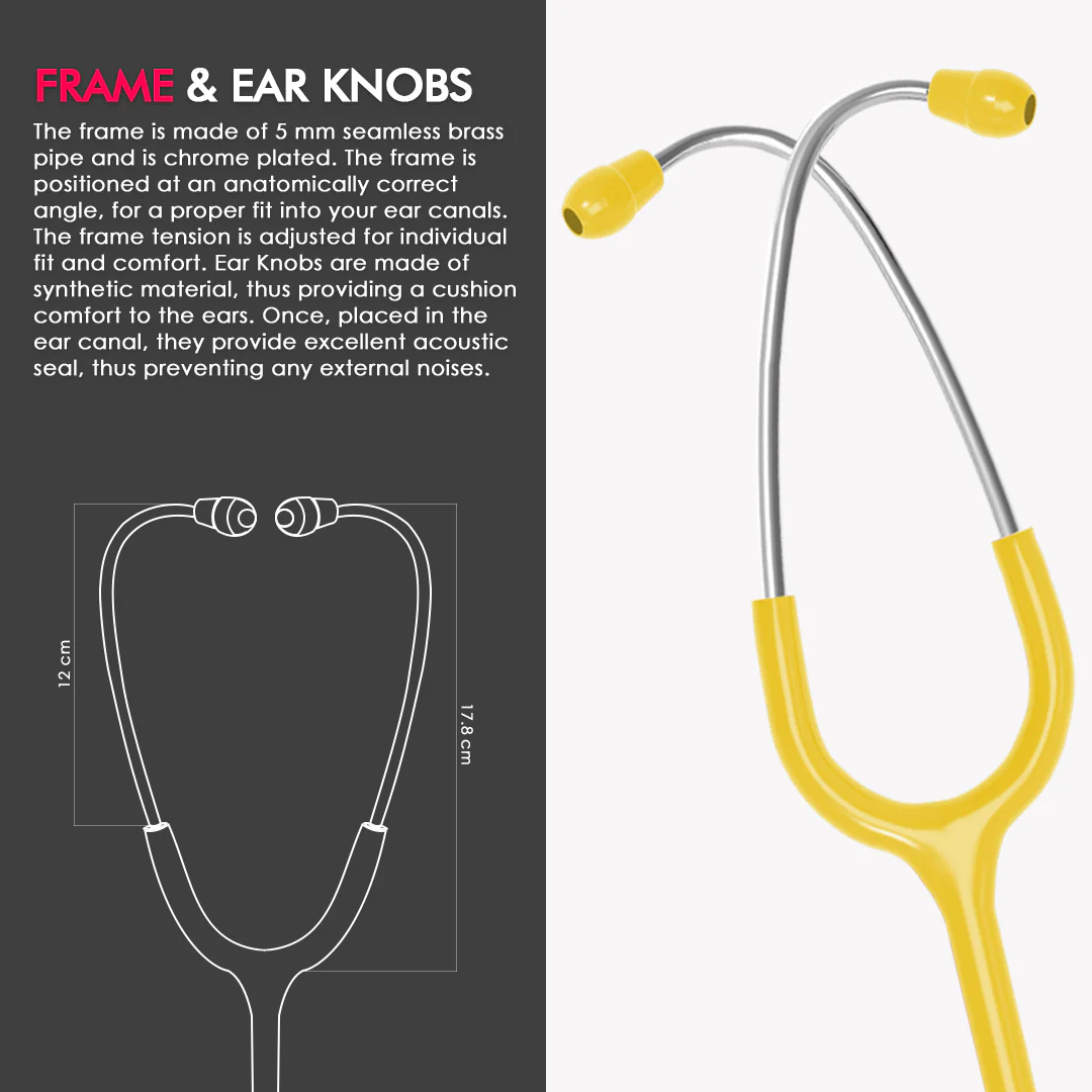 ELKO DECI-TONE Aluminium Head Stethoscope - Image 4