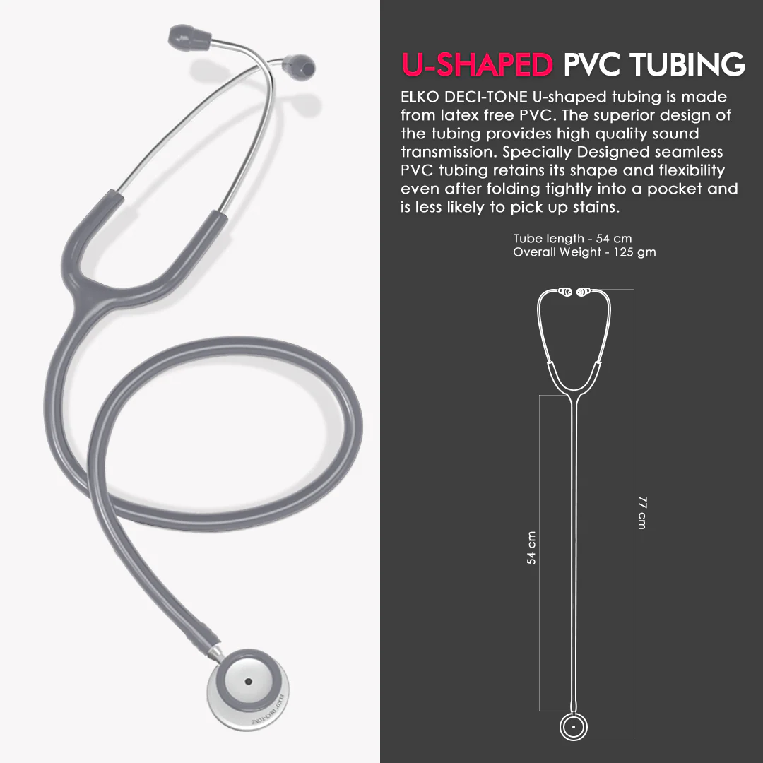 ELKO DECI-TONE Aluminium Head Stethoscope - Image 41
