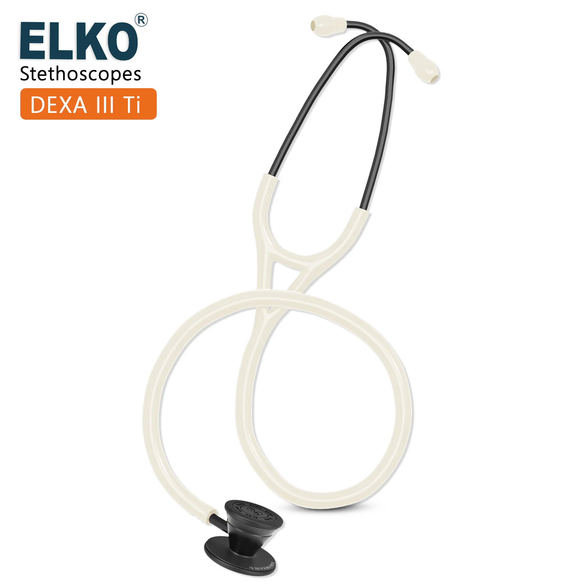 ELKO DEXA III Ti Titanium Stethoscope - Black Edition - Image 12