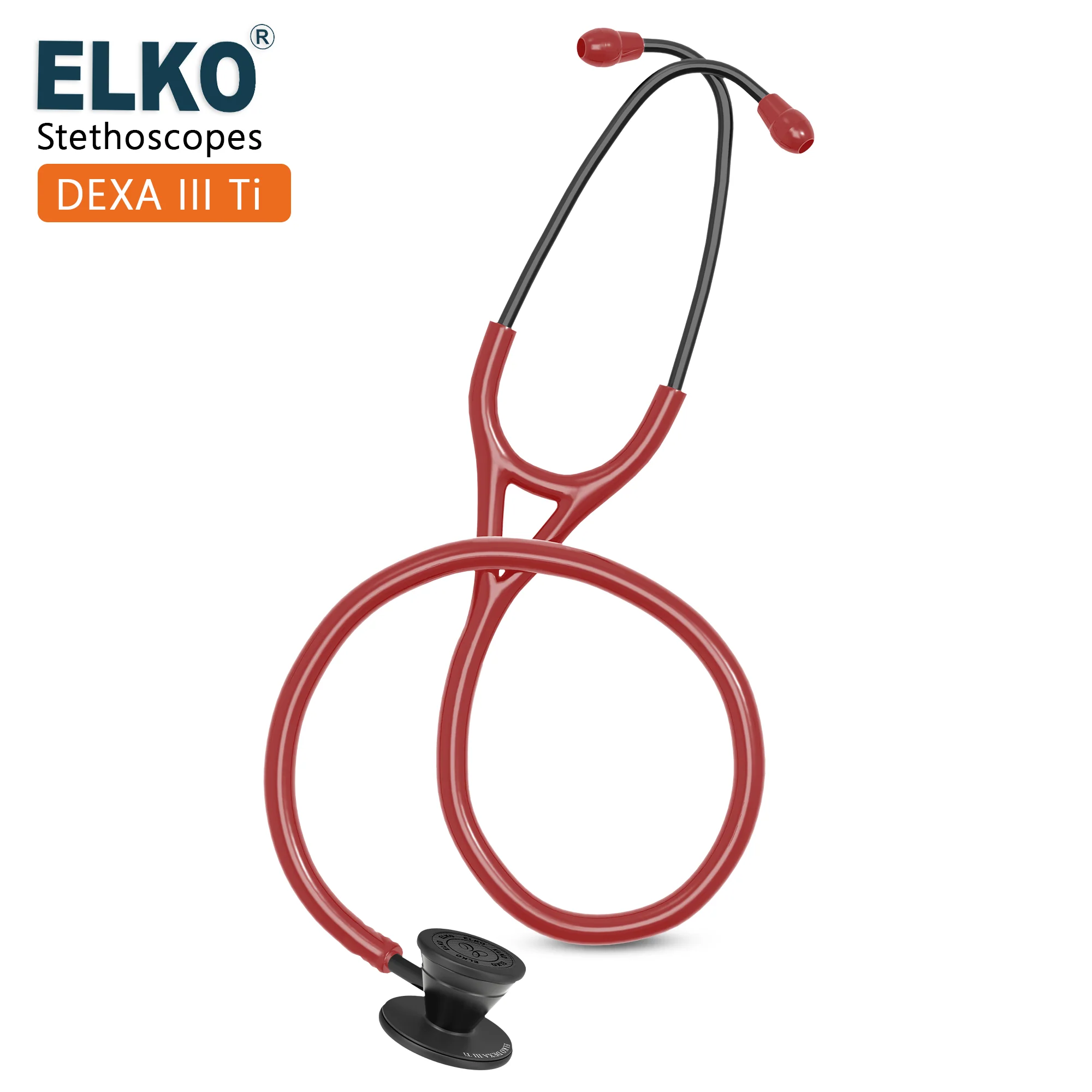 ELKO DEXA III Ti Titanium Stethoscope - Black Edition - Image 15