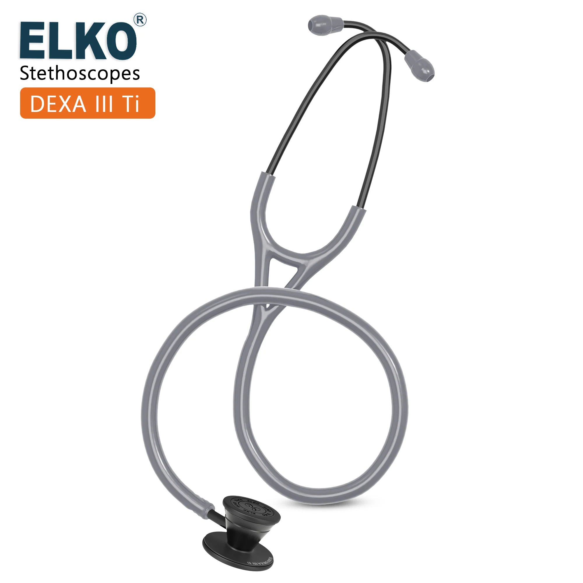 ELKO DEXA III Ti Titanium Stethoscope - Black Edition - Image 21