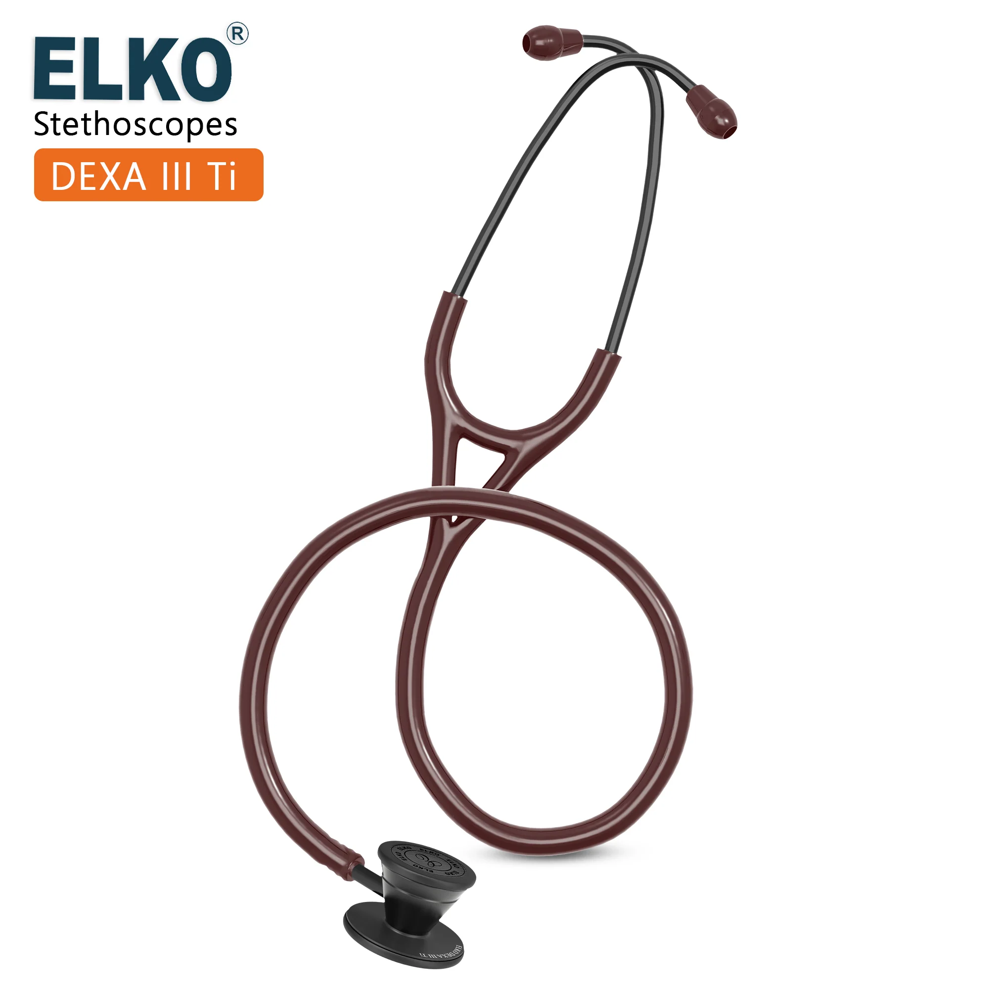 ELKO DEXA III Ti Titanium Stethoscope - Black Edition - Image 39