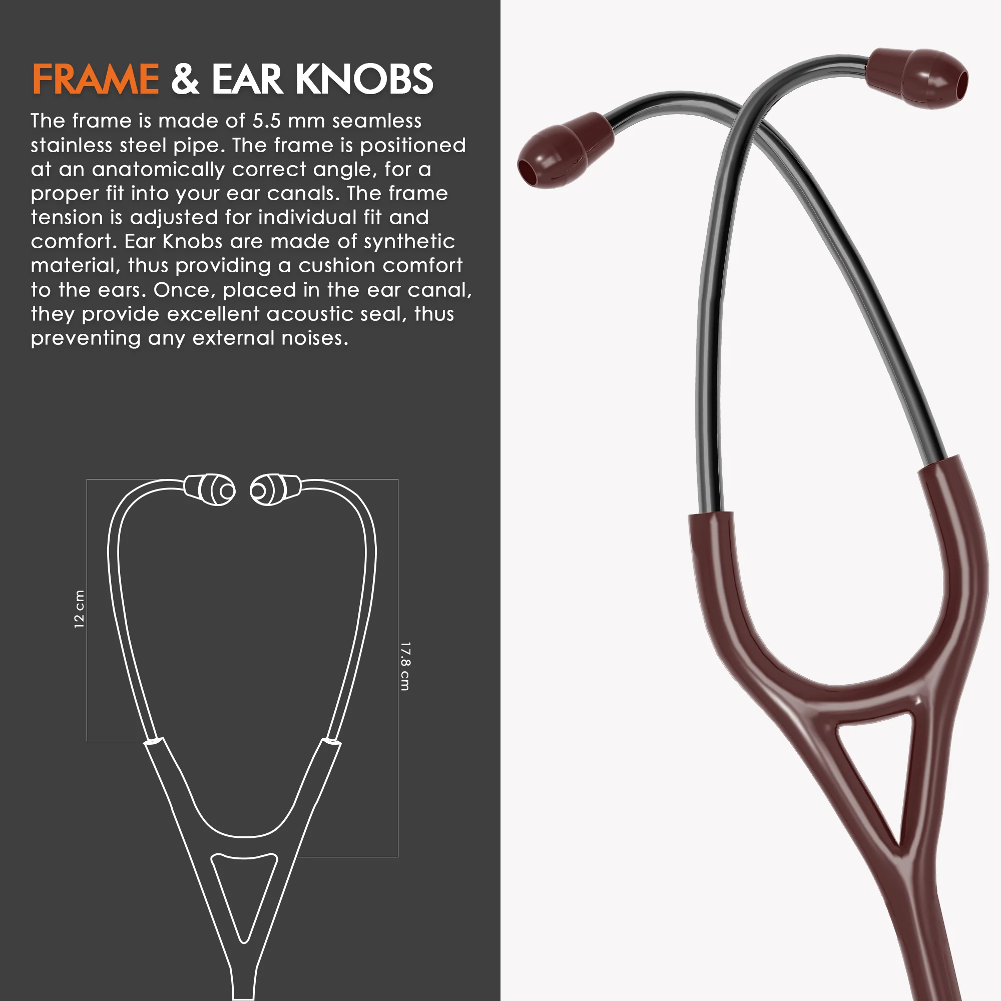 ELKO DEXA III Ti Titanium Stethoscope - Black Edition - Image 40