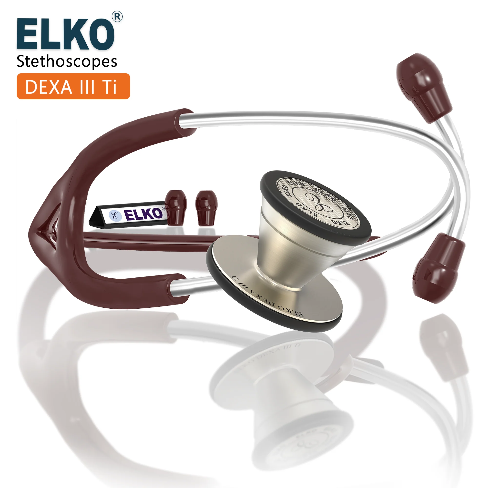 ELKO DEXA III Ti Titanium Stethoscope - Natural Titanium - Image 20