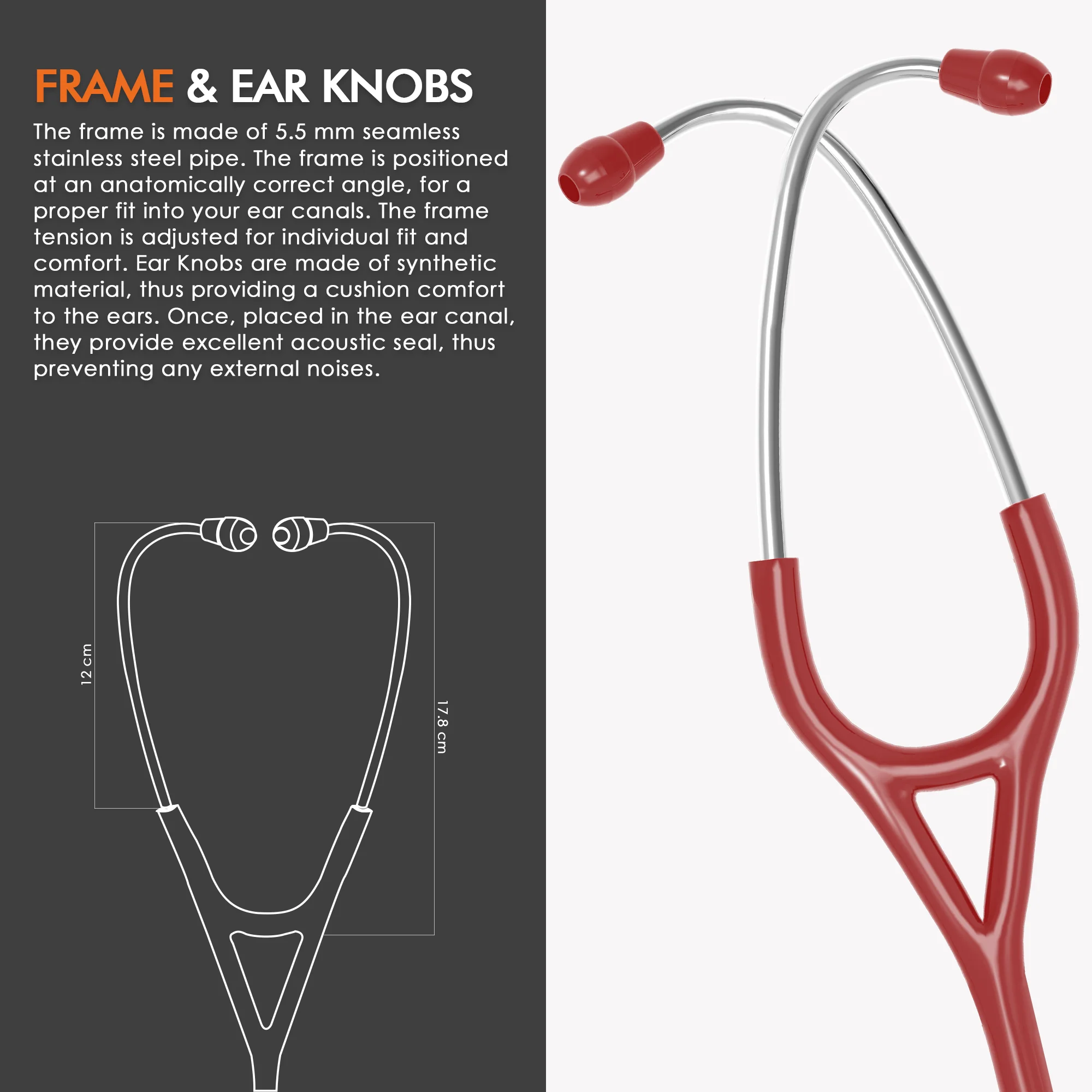ELKO DEXA III Ti Titanium Stethoscope - Natural Titanium - Image 33