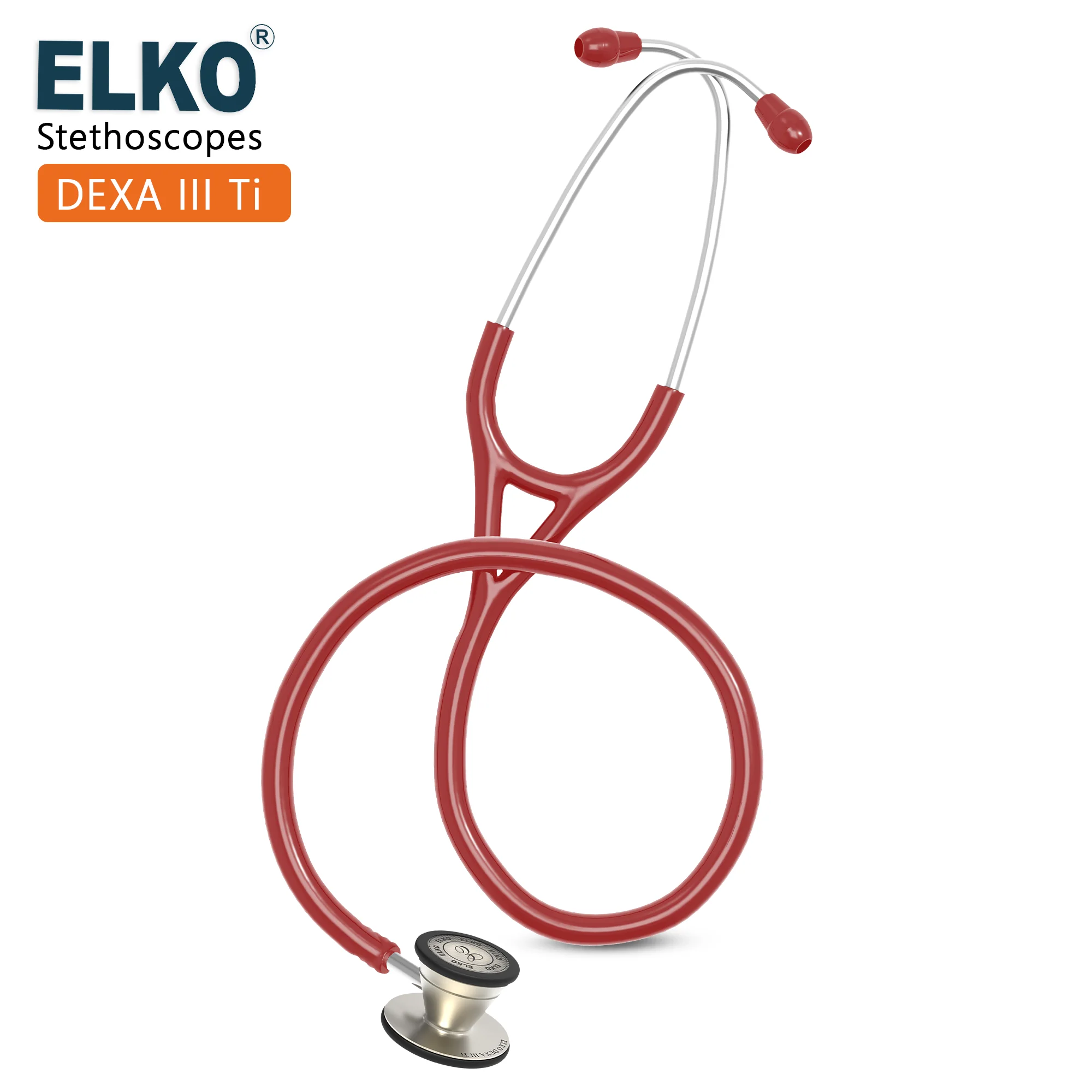ELKO DEXA III Ti Titanium Stethoscope - Natural Titanium - Image 35