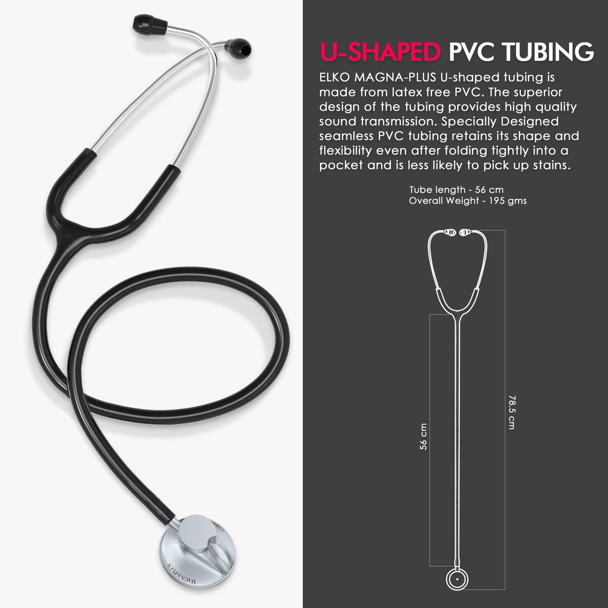ELKO Magna-Plus Brass Single Head Stethoscope - Image 12