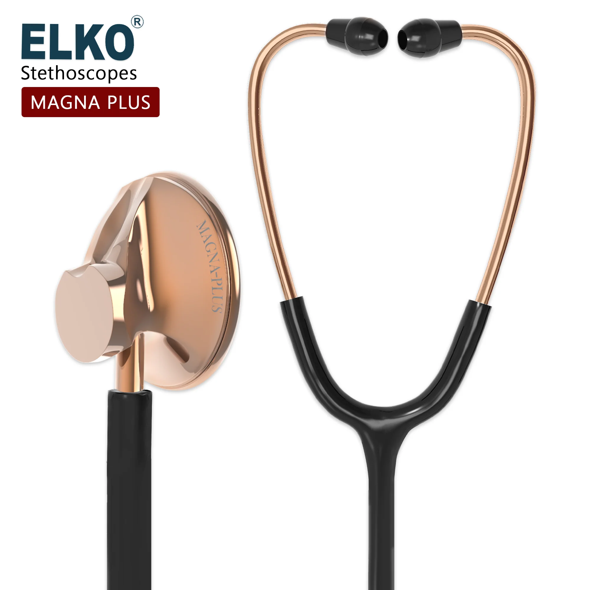 ELKO Magna-Plus Brass Single Head Stethoscope - Image 2