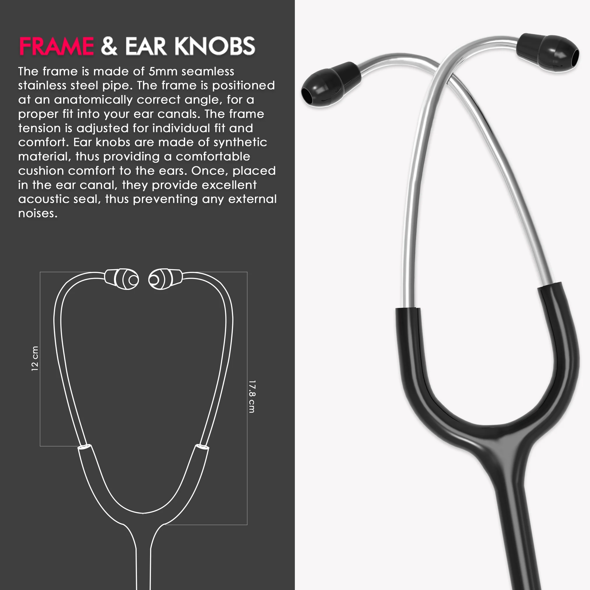 ELKO Aluminium Head Stethoscope-Bronze Edition - Image 5