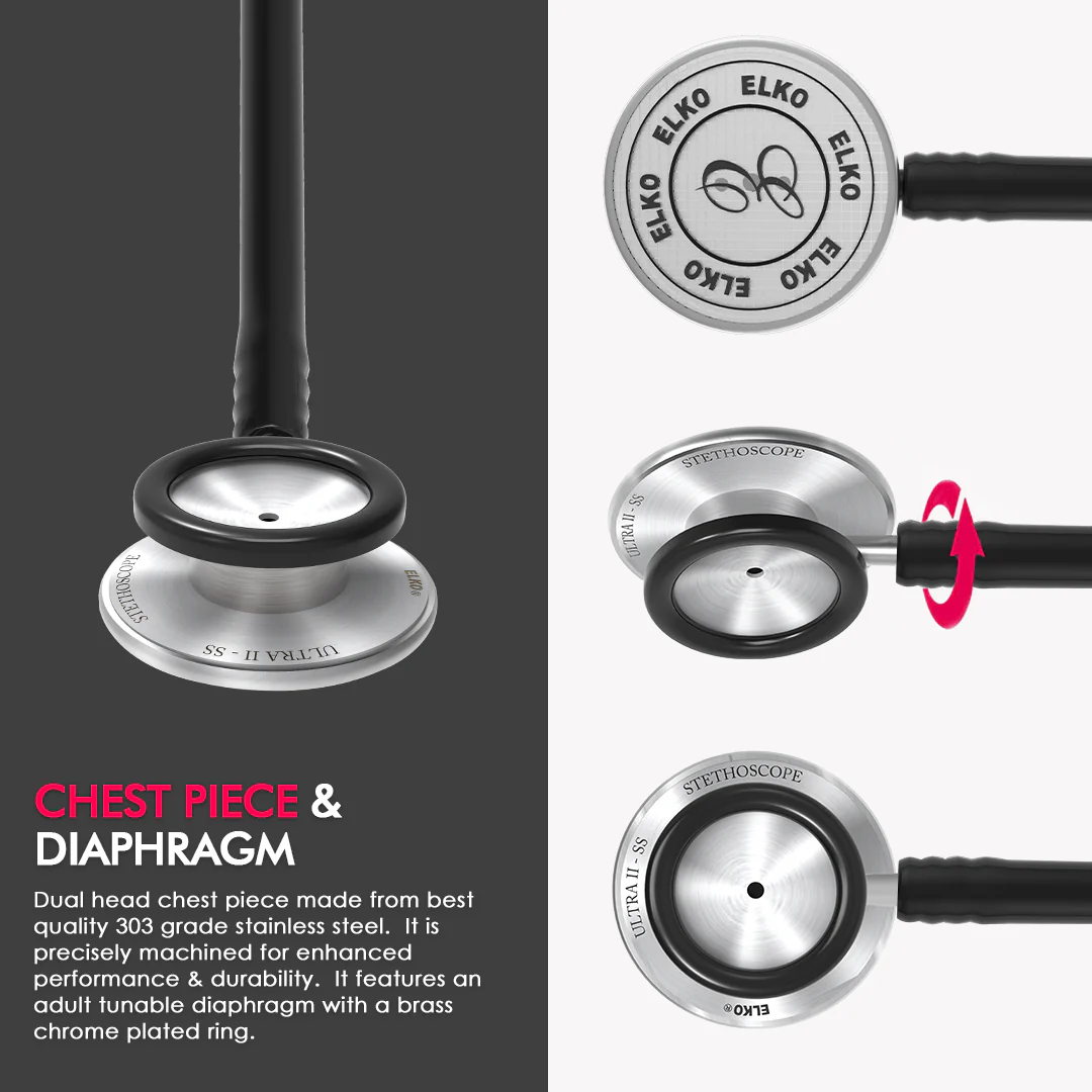 ELKO ULTRA II SS Stainless Steel Stethoscope - Image 15