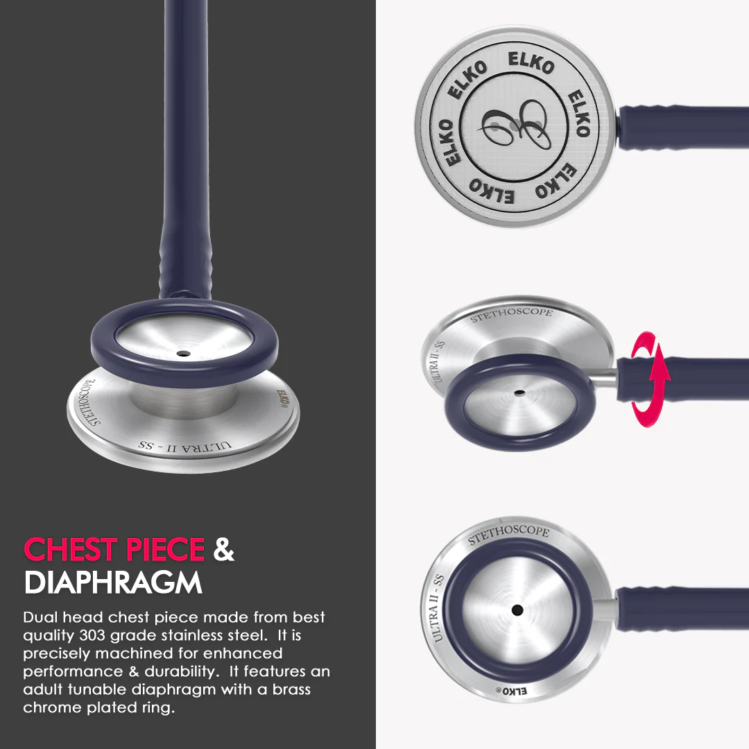 ELKO ULTRA II SS Stainless Steel Stethoscope - Image 24