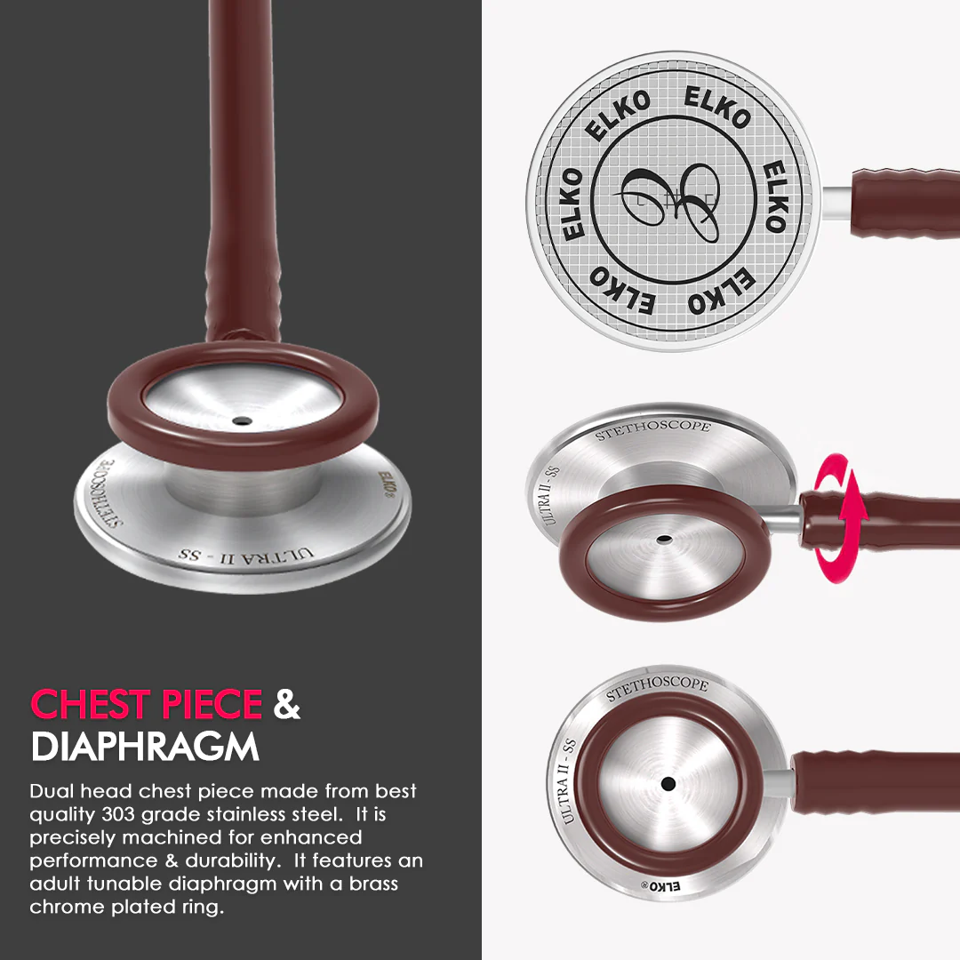 ELKO ULTRA II SS Stainless Steel Stethoscope - Image 29