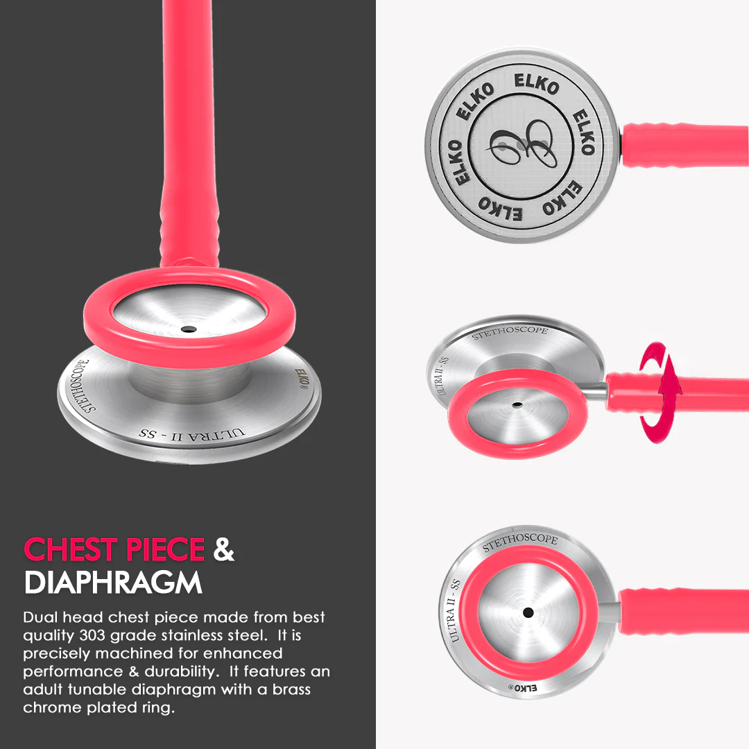 ELKO ULTRA II SS Stainless Steel Stethoscope - Image 47
