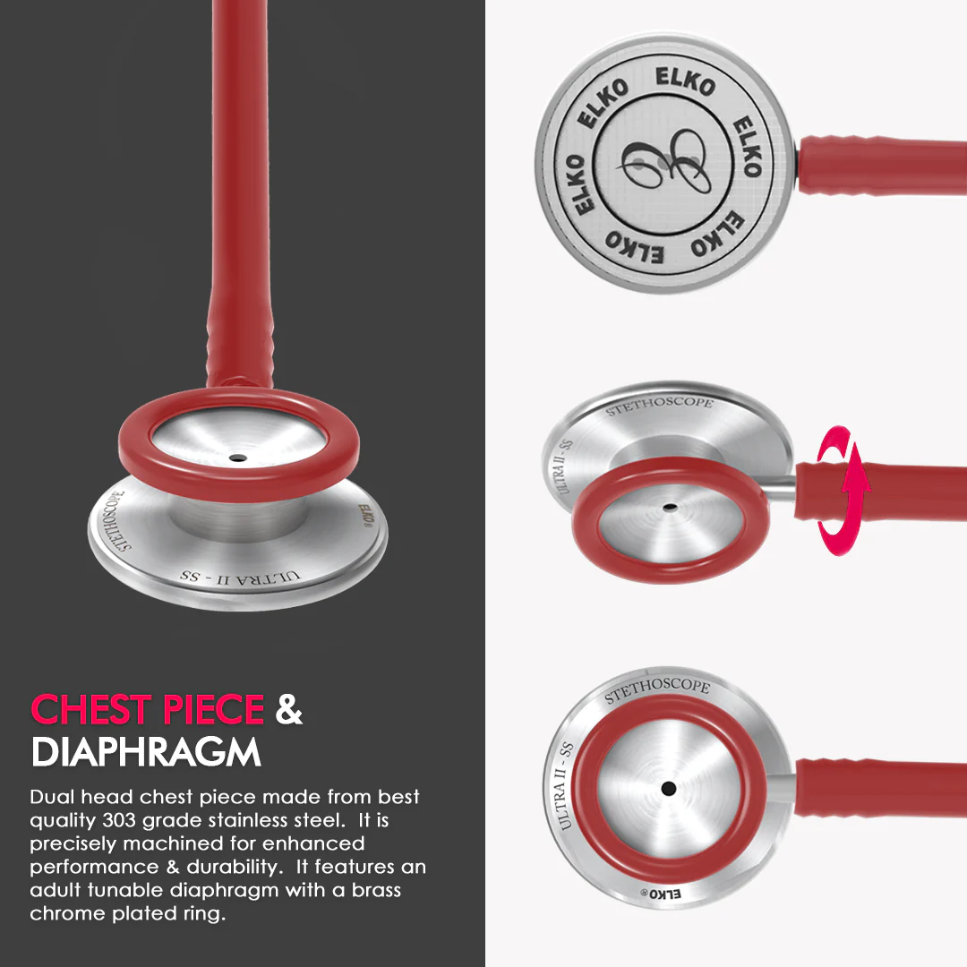 ELKO ULTRA II SS Stainless Steel Stethoscope - Image 56